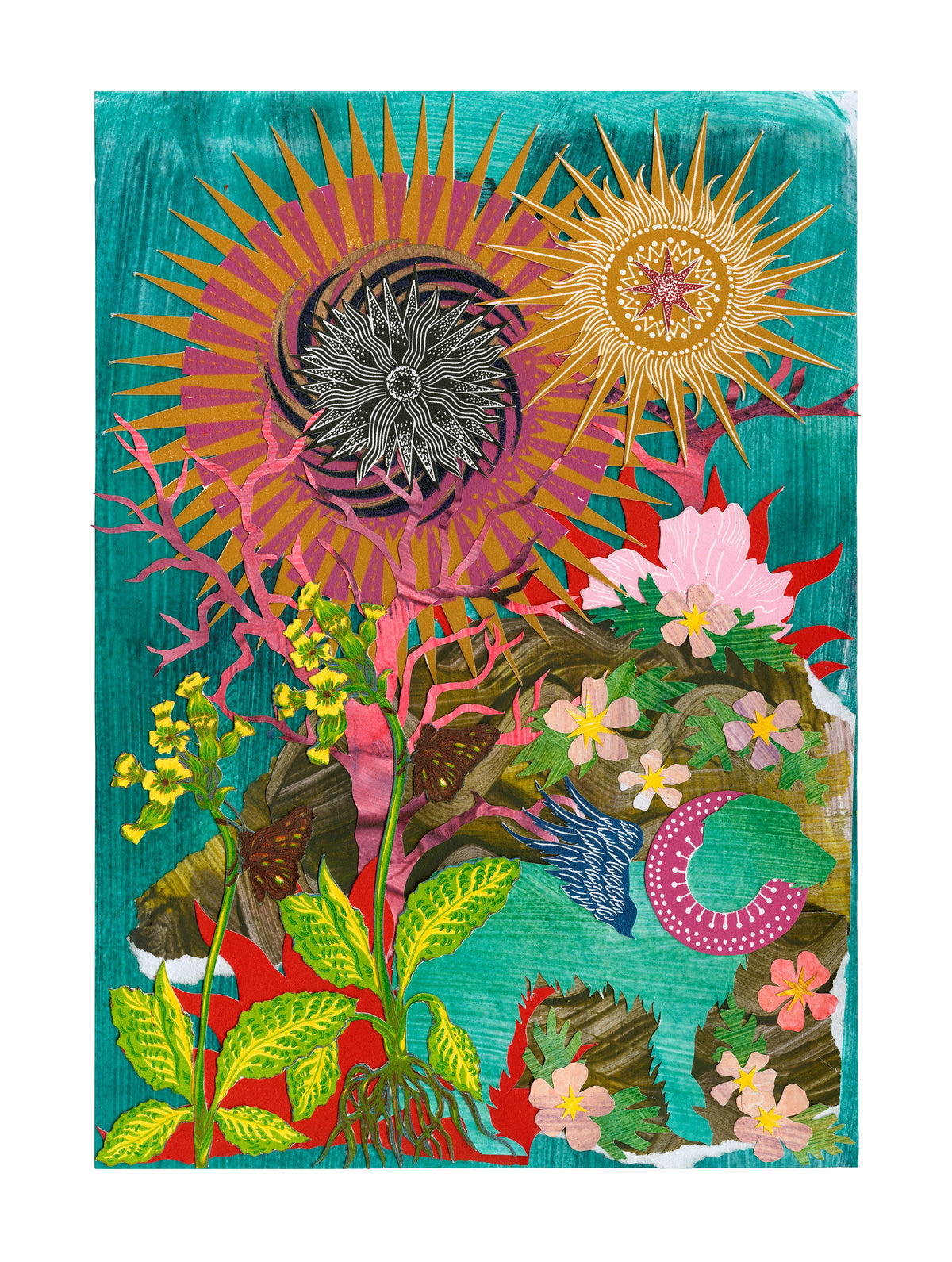 'Cu-Sith' giclee print of original collage