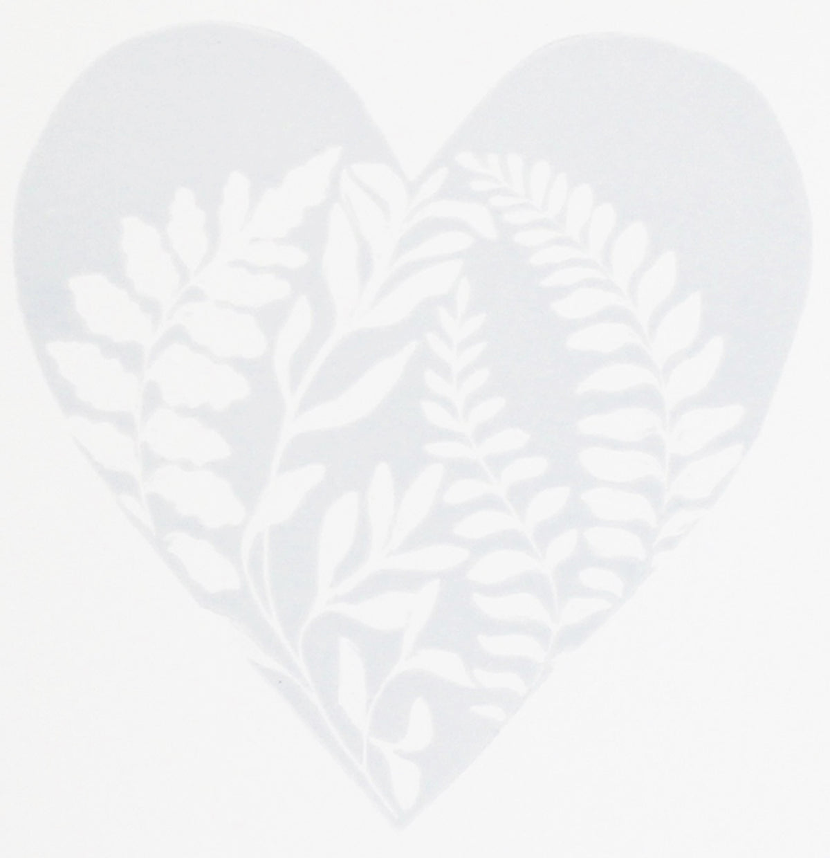 Super Seconds festival listing: Fern heart linoprint