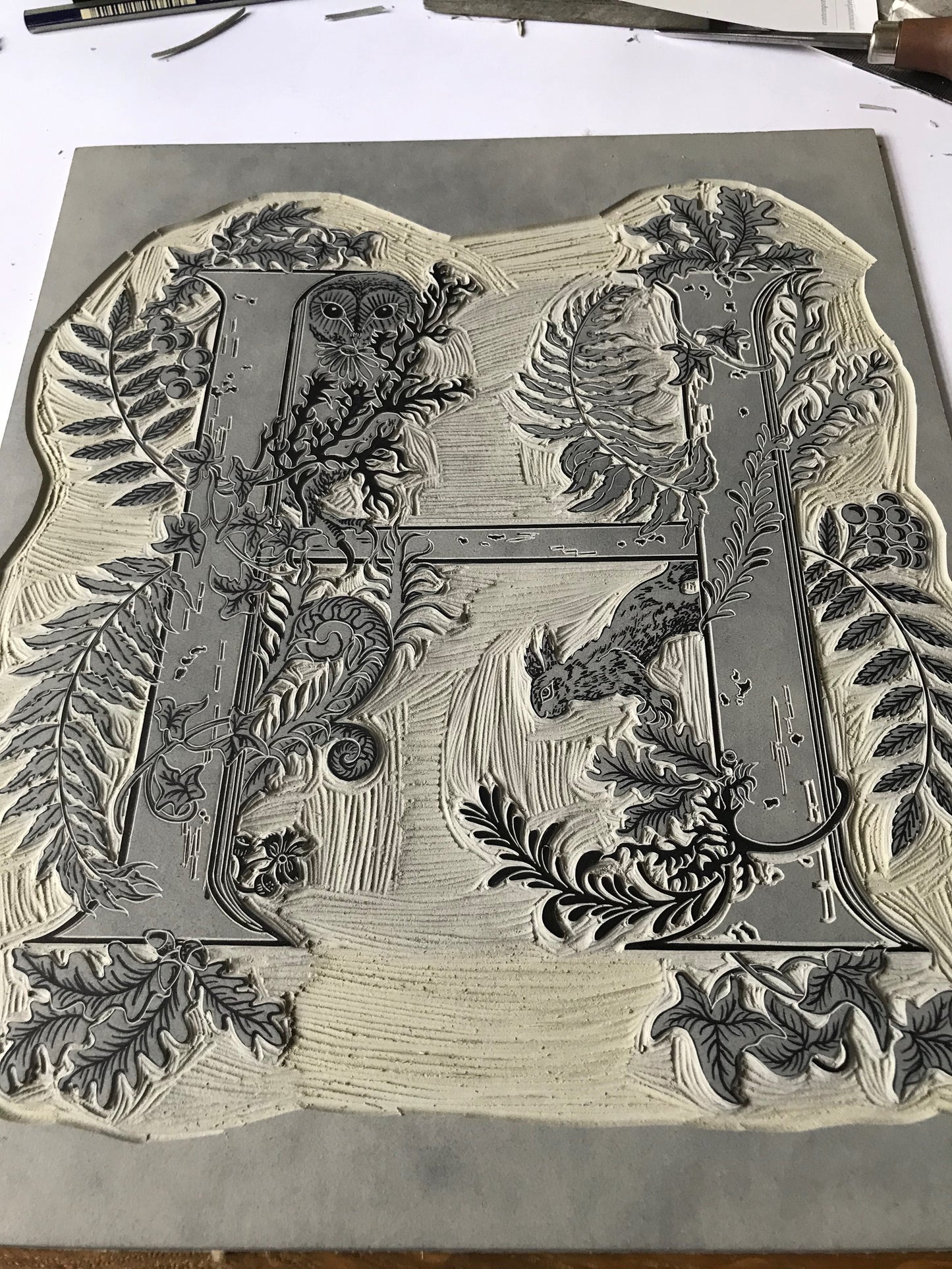 Hamnet very rare original linoprint (unframed)