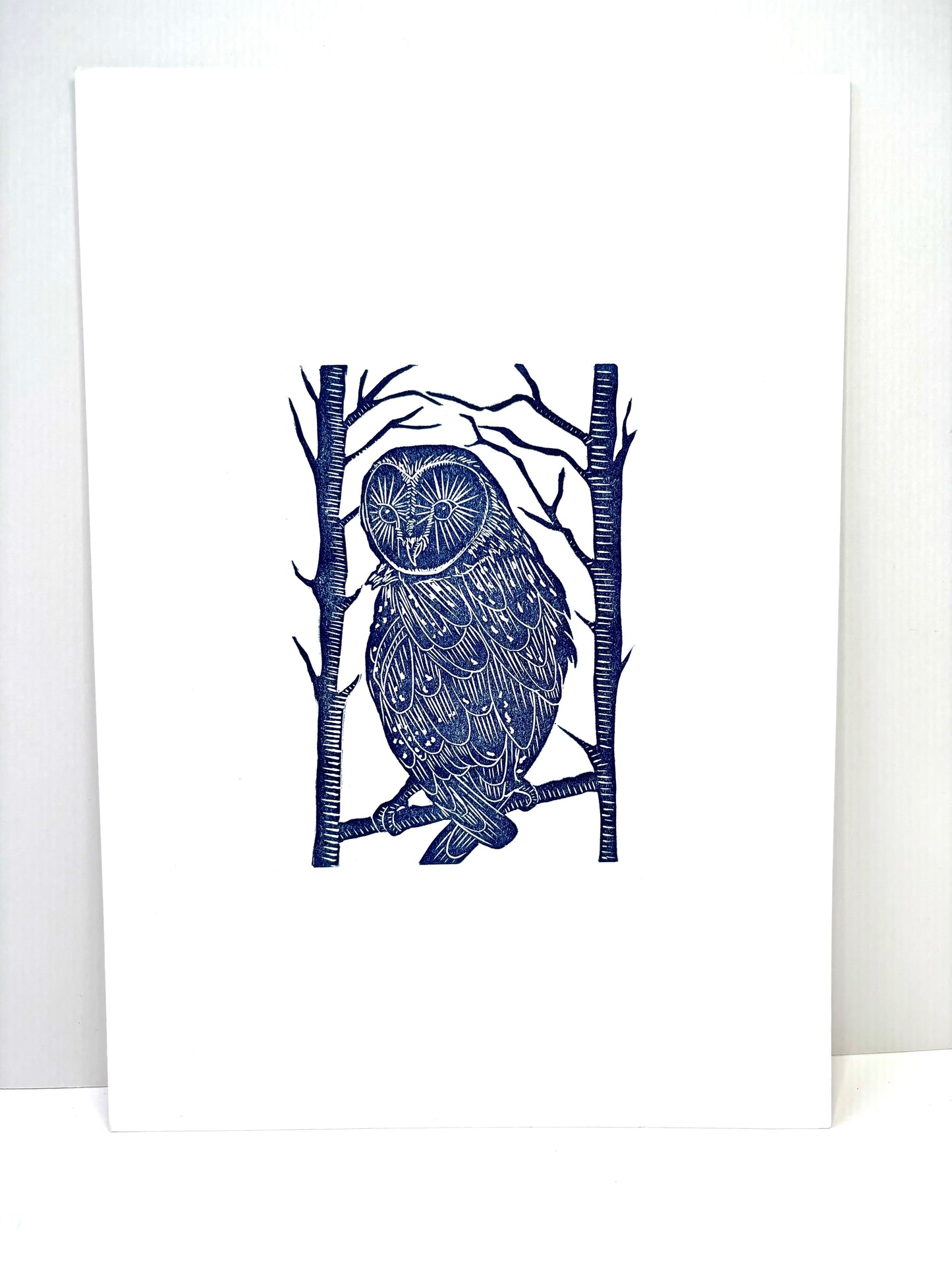 Super Seconds Festival listing: Winter Owl linoprint