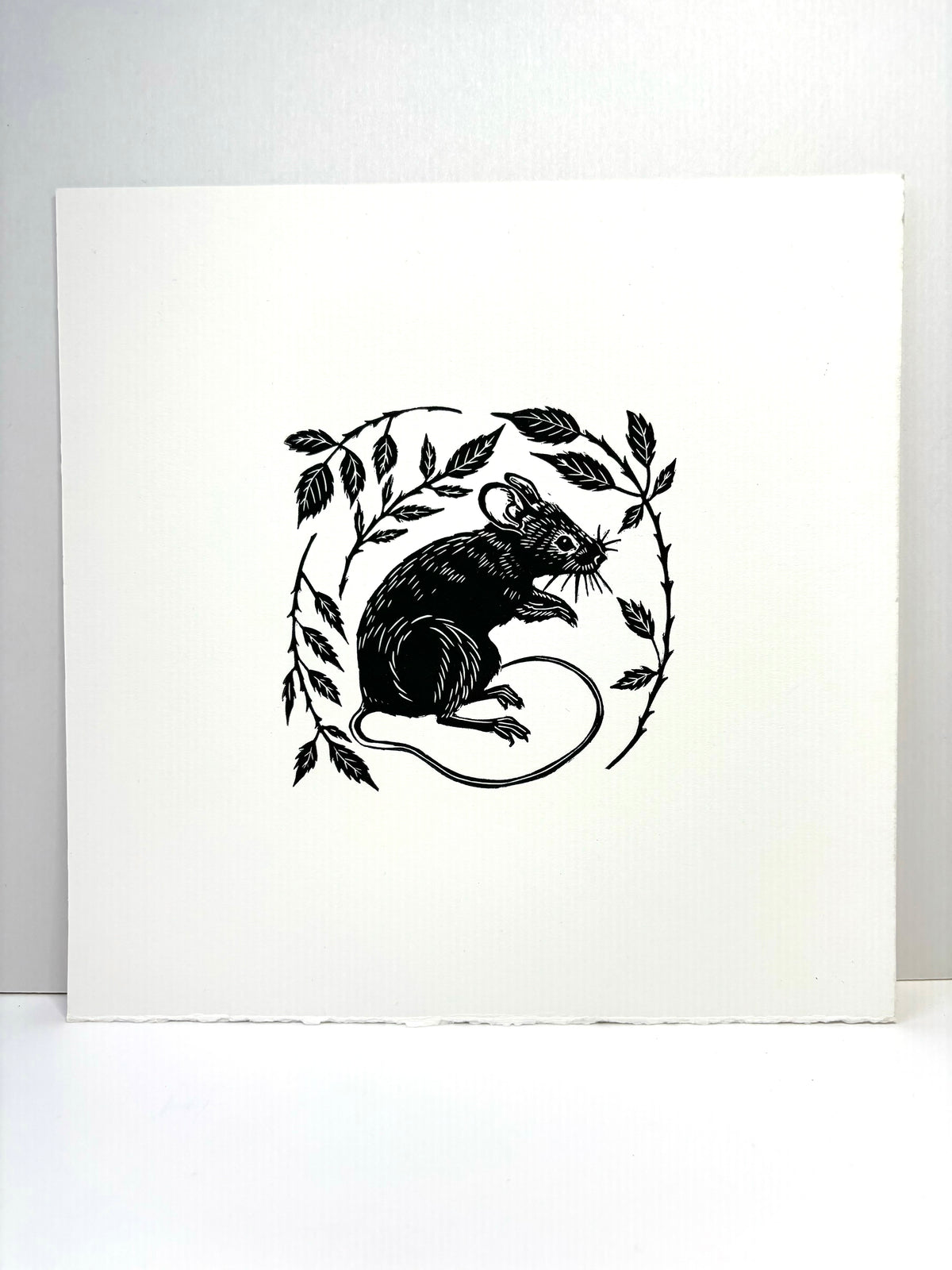 Super Seconds Festival listing: Mouse linoprint
