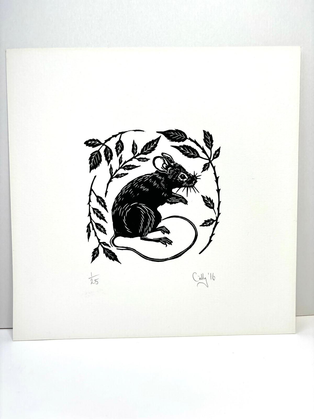 Super Seconds Festival listing: Mouse linoprint