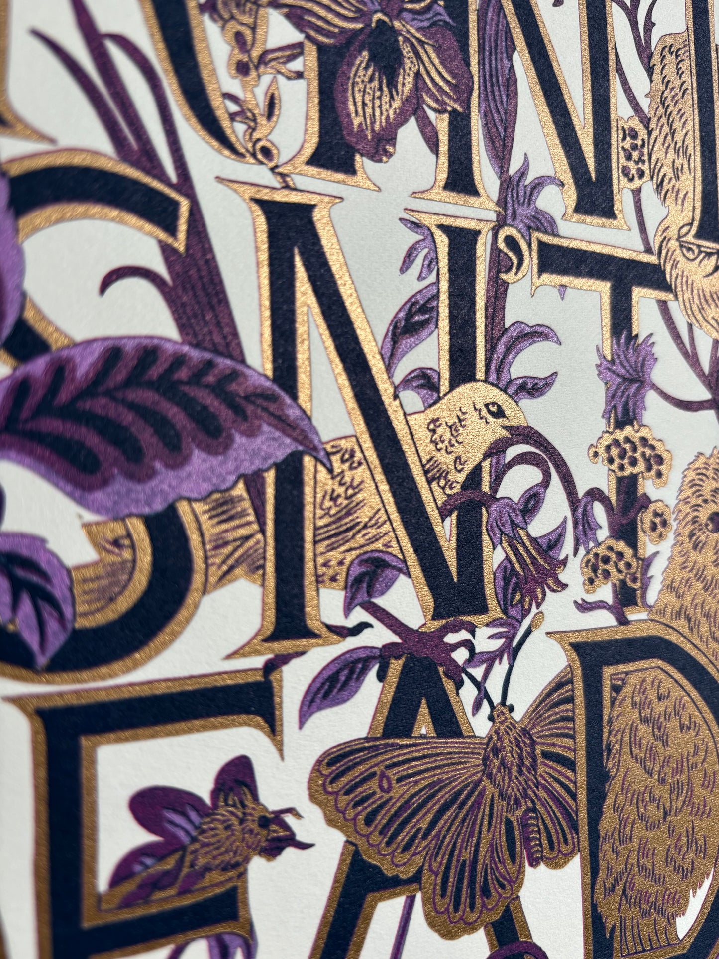 Print Isn't Dead limited edition linoprint (purple/lilac)