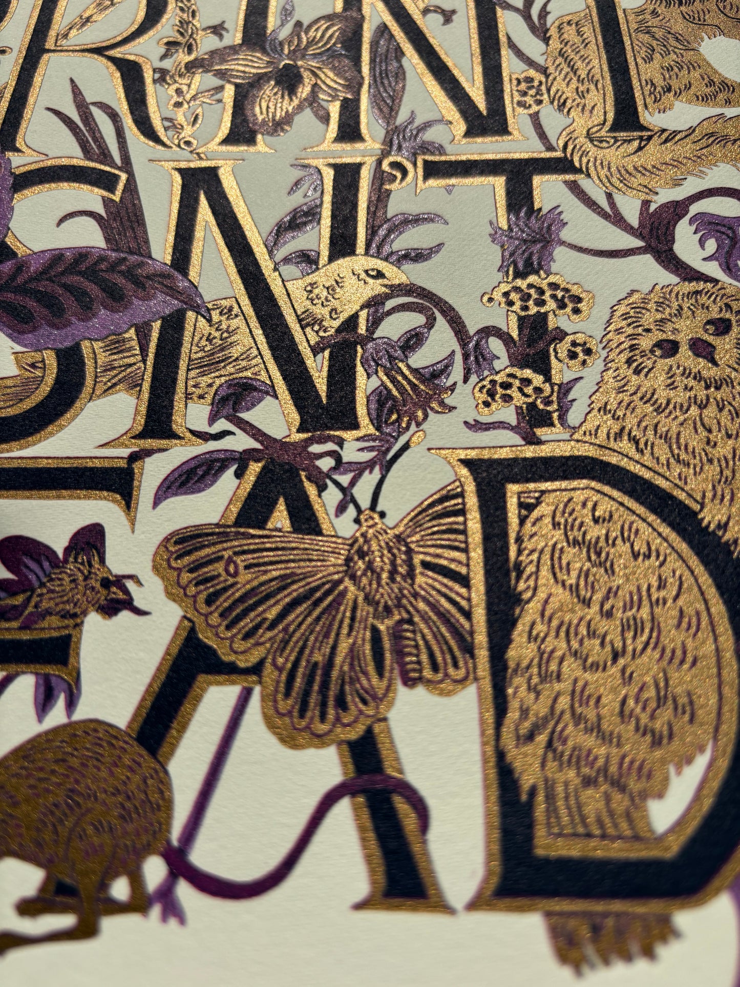 Print Isn't Dead limited edition linoprint (purple/lilac)
