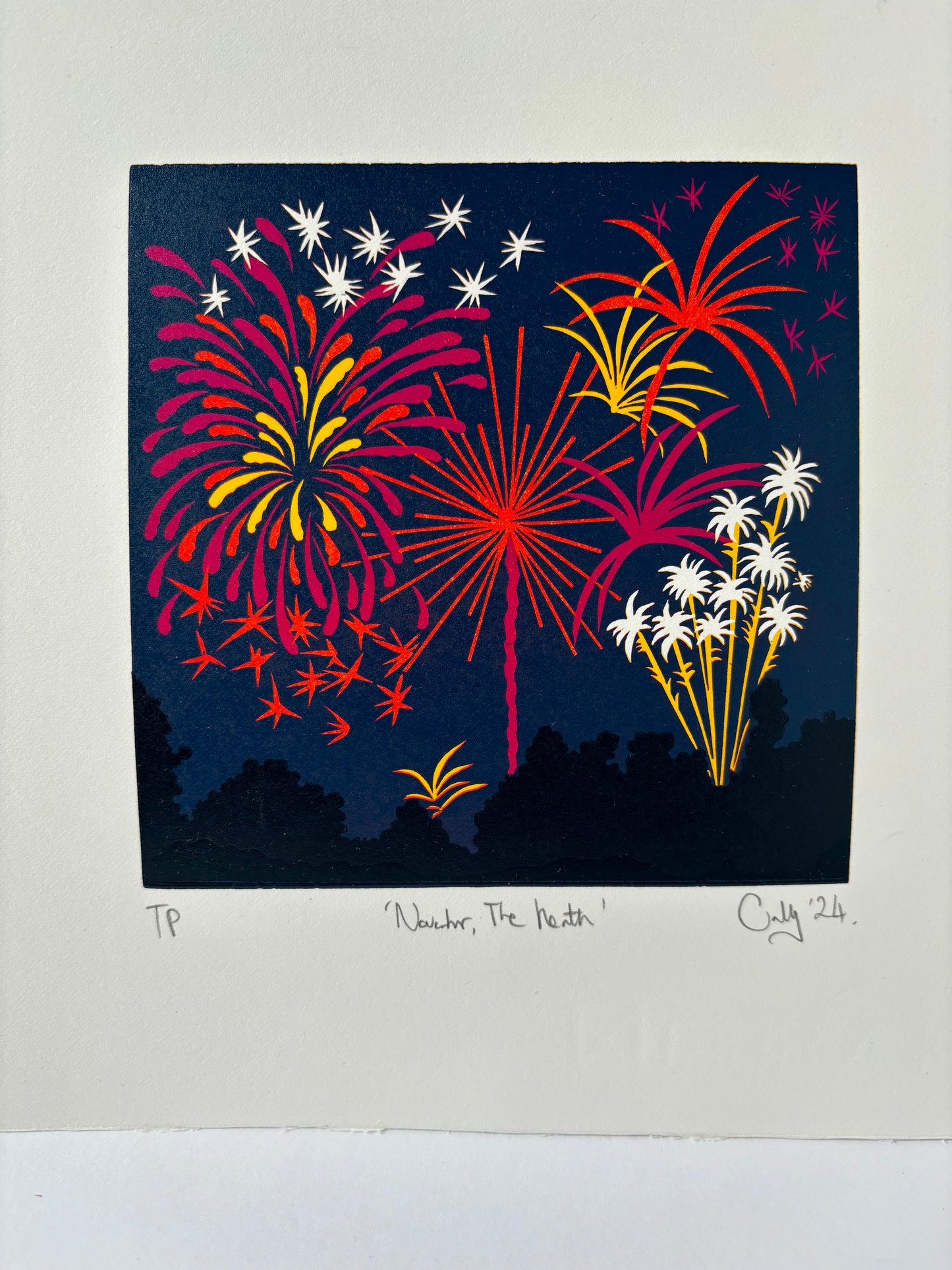 Super Seconds Festival listing: November, the Heath limited edition linoprint