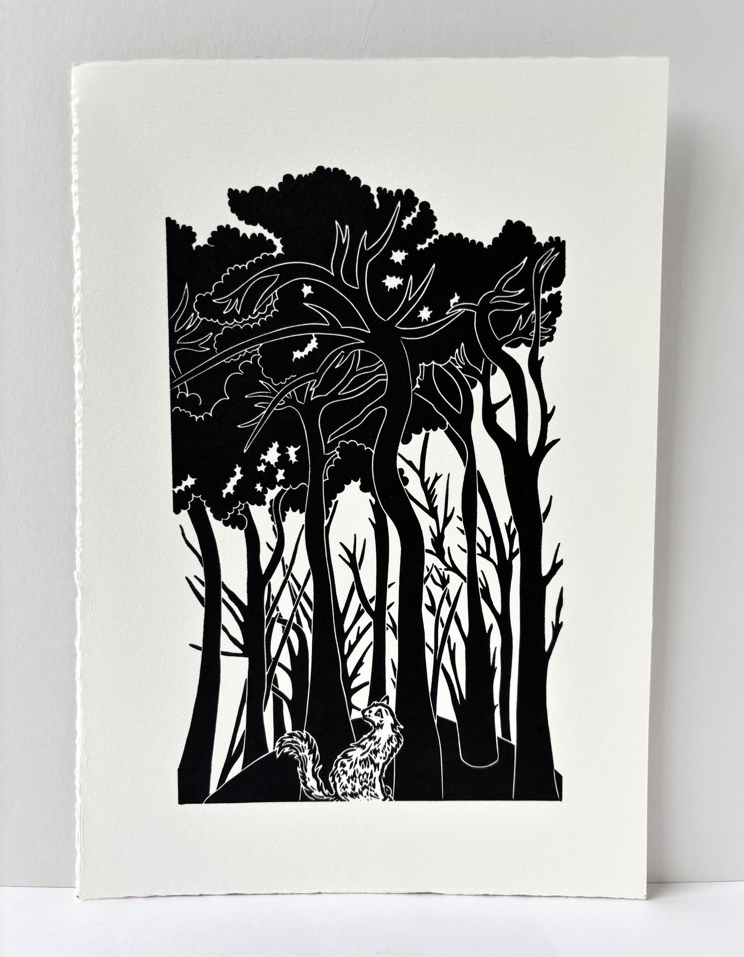 Queen of the Tumulus limited edition linoprint