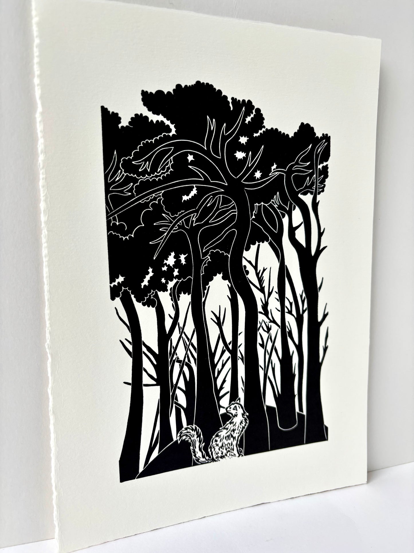 Queen of the Tumulus limited edition linoprint