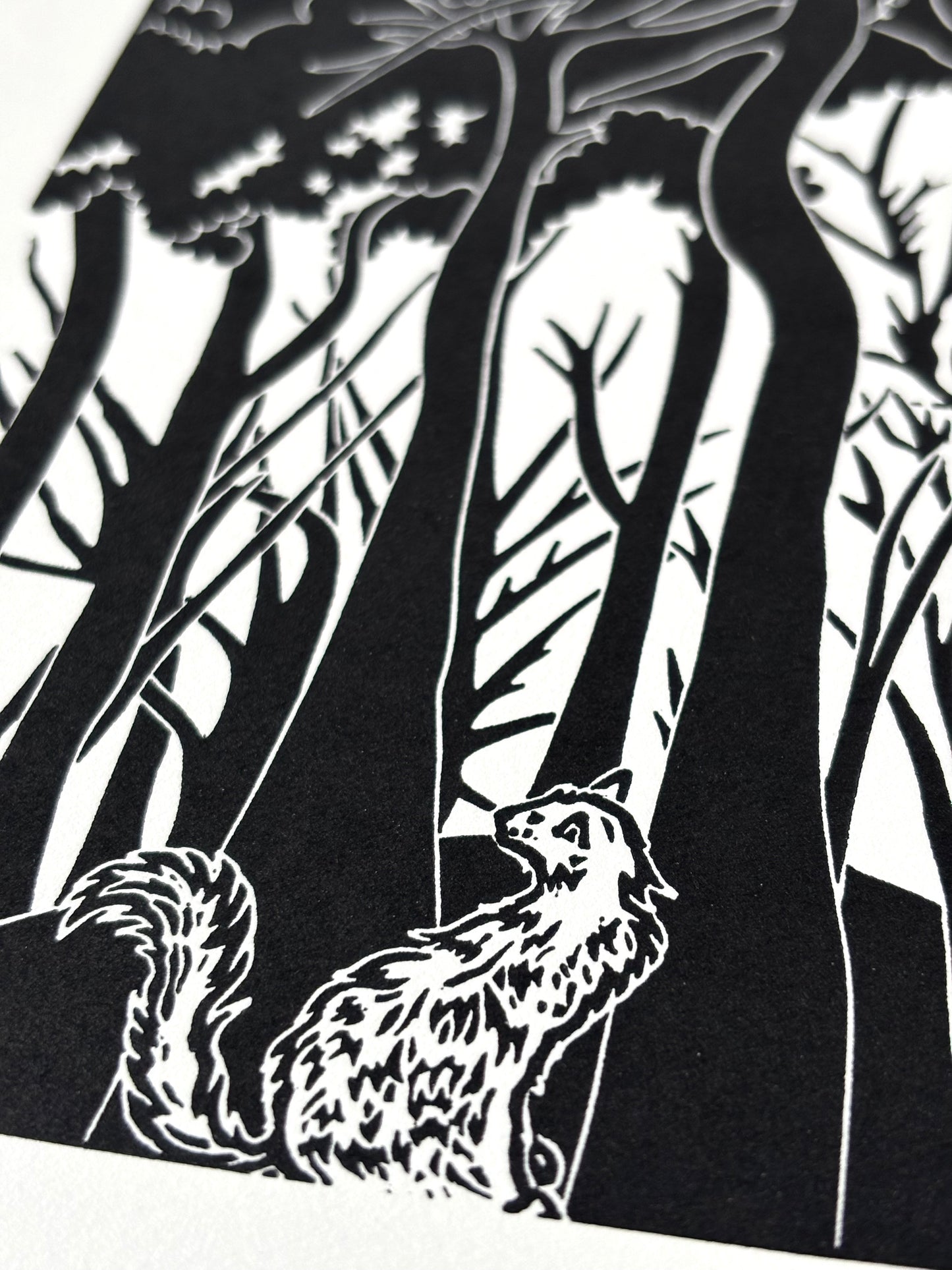 Queen of the Tumulus limited edition linoprint
