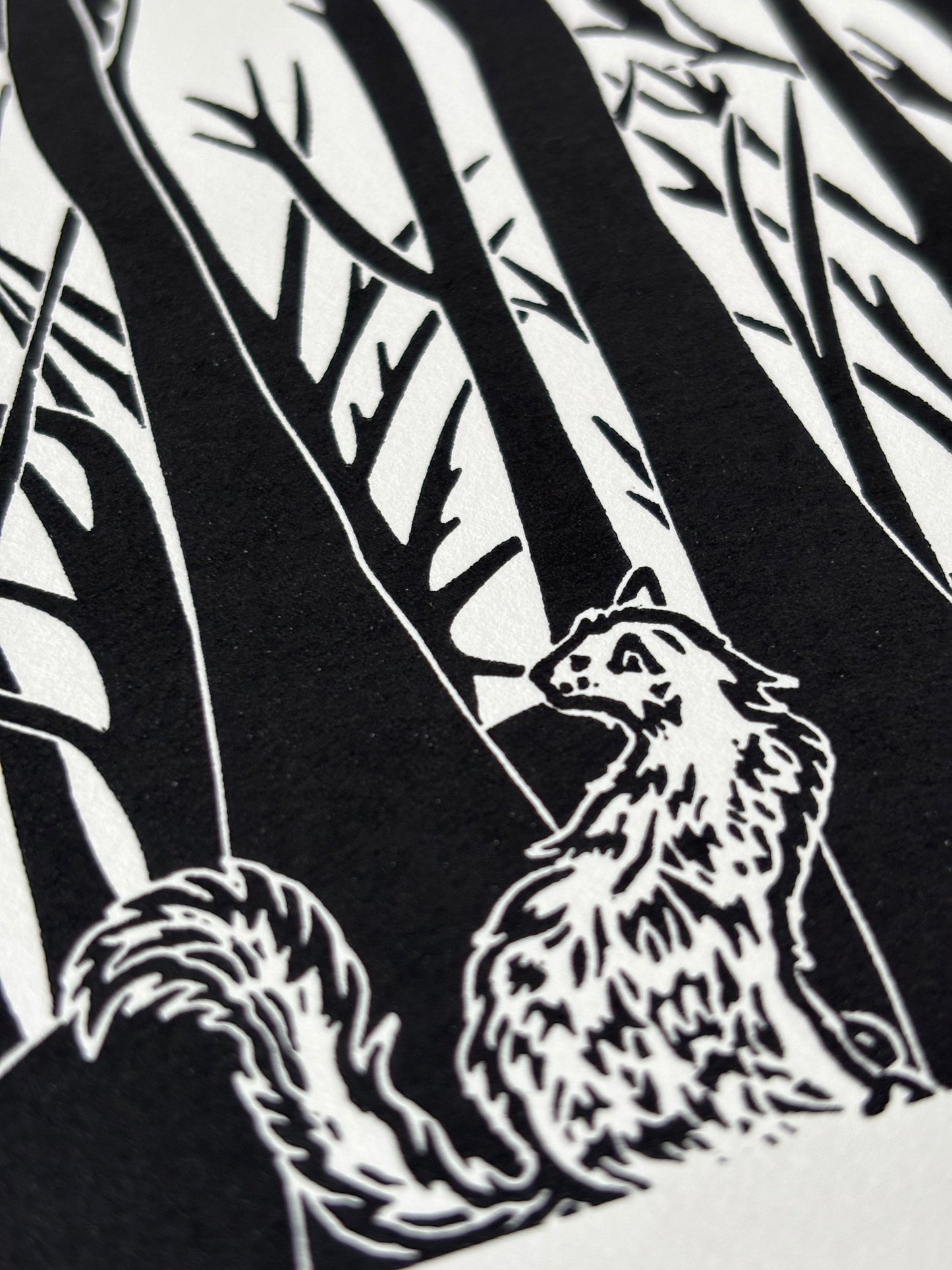 Queen of the Tumulus limited edition linoprint
