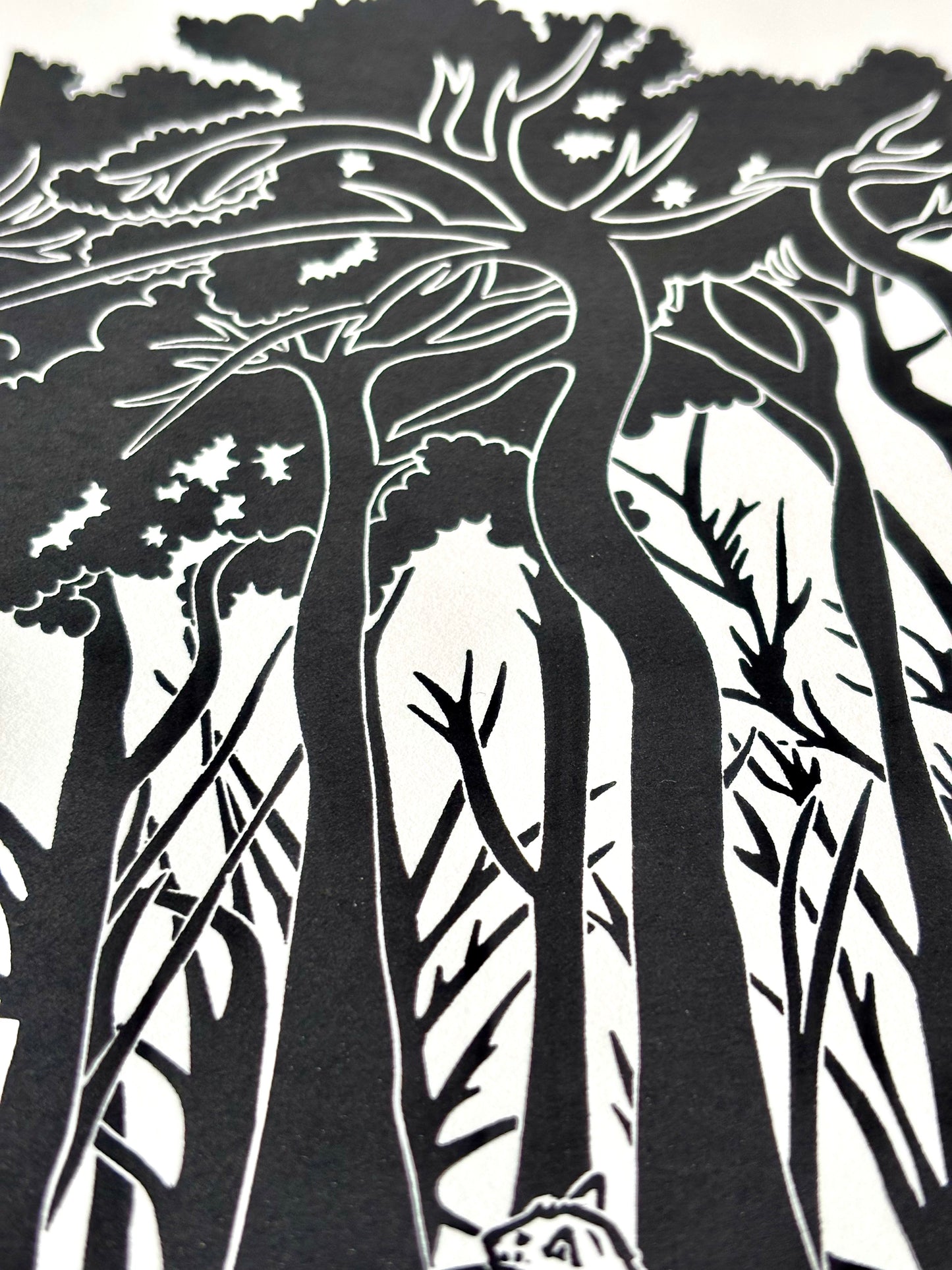 Queen of the Tumulus limited edition linoprint