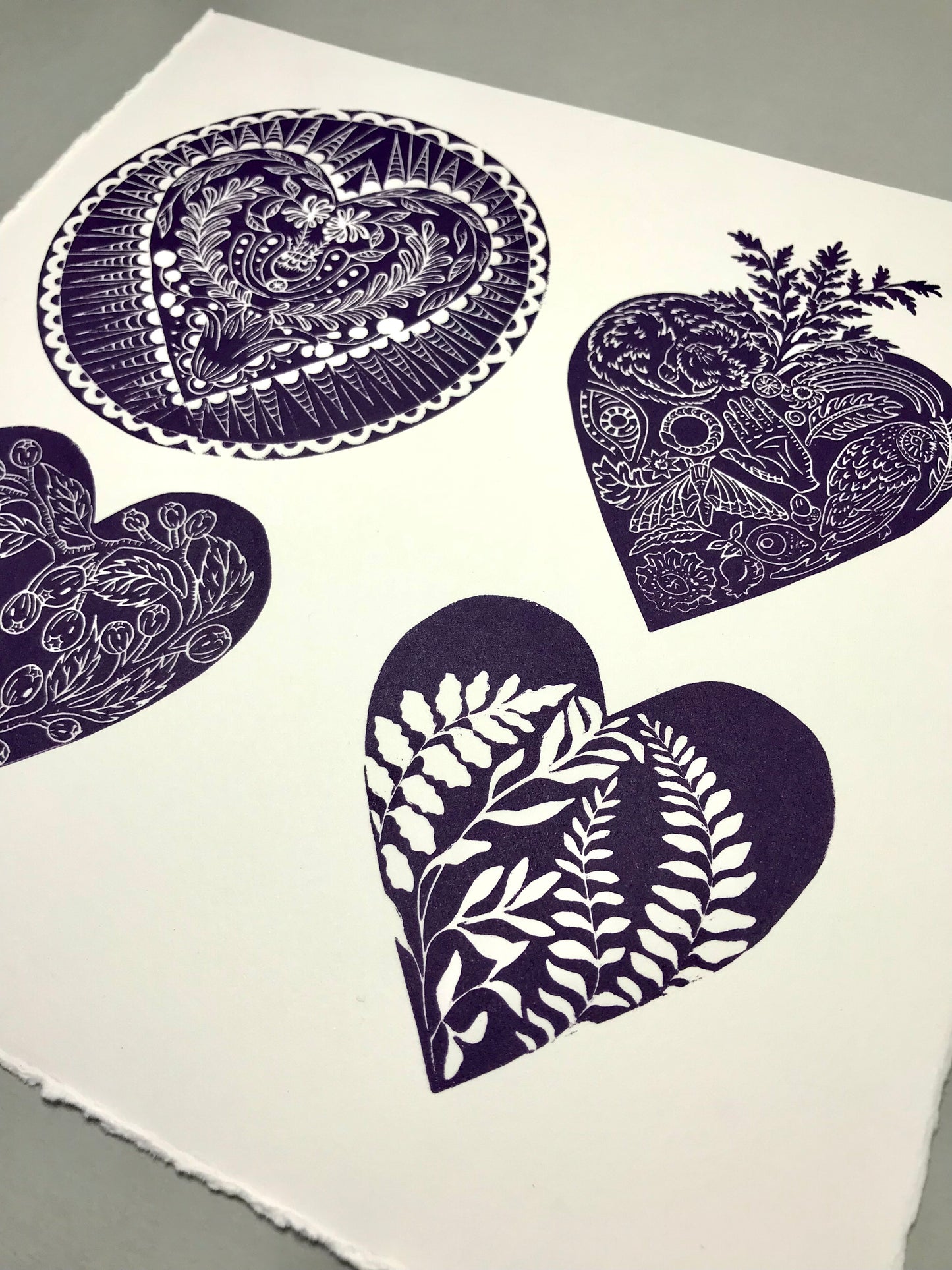 Devotion limited edition linoprint