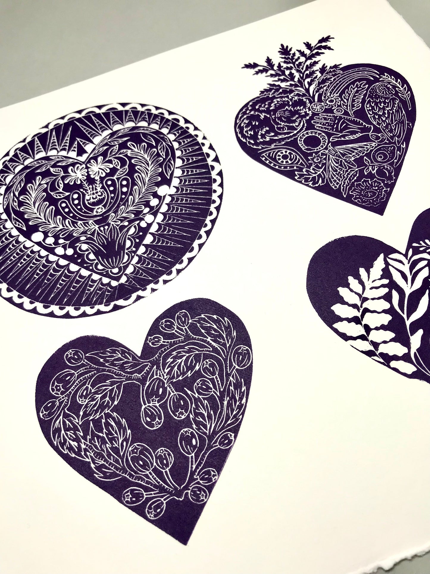 Devotion limited edition linoprint