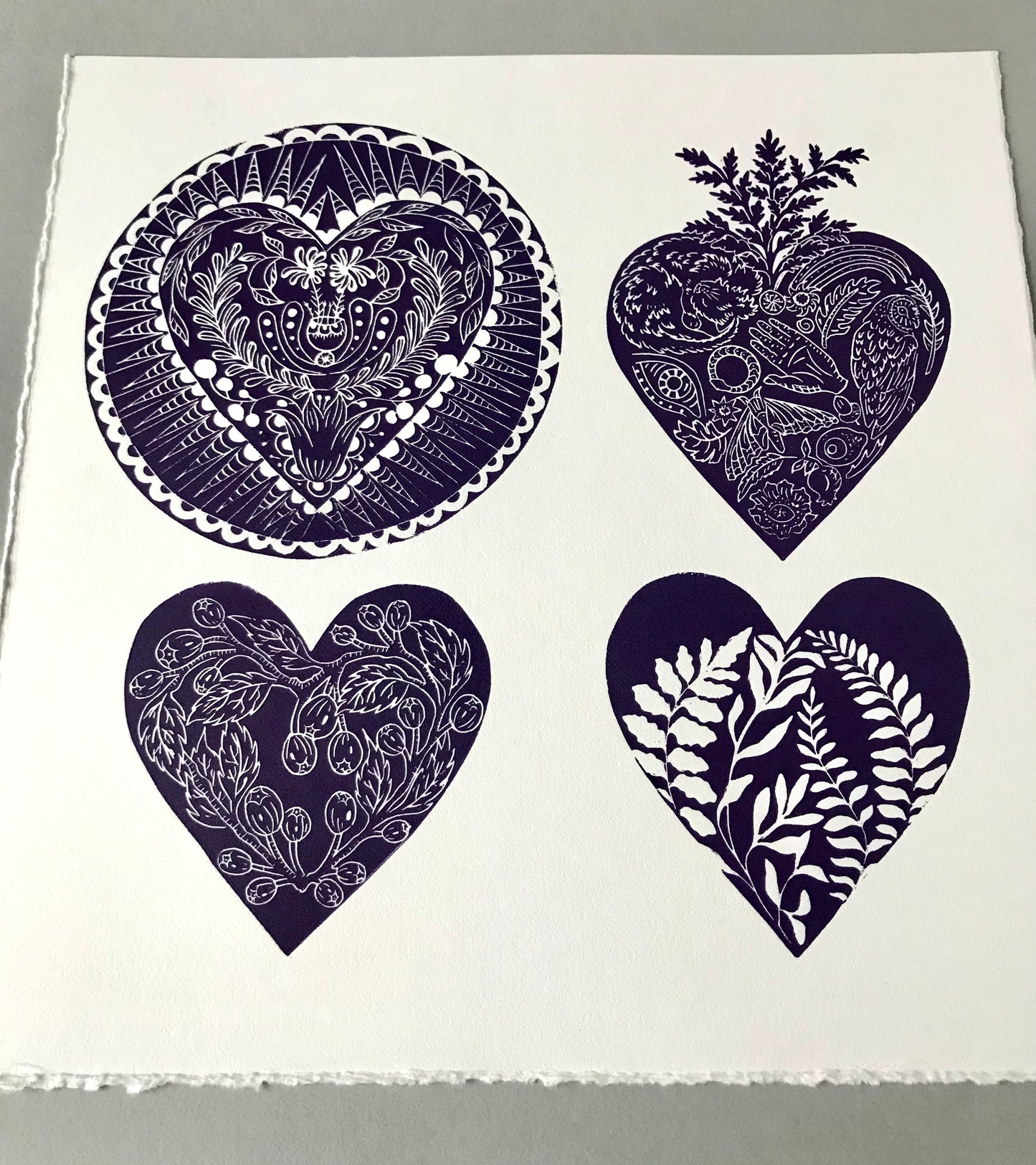 Devotion limited edition linoprint