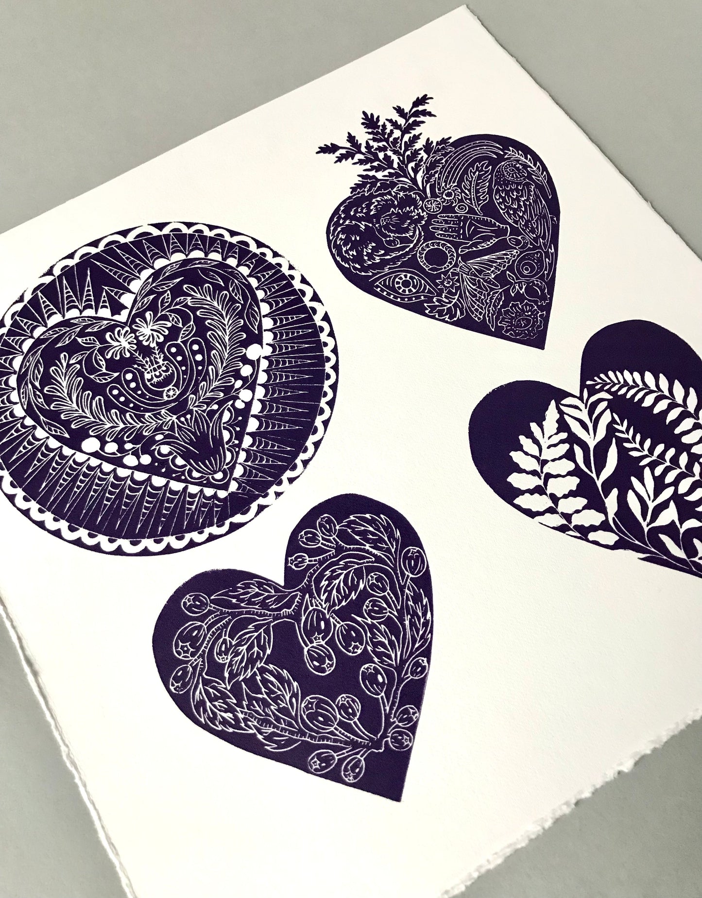 Devotion limited edition linoprint