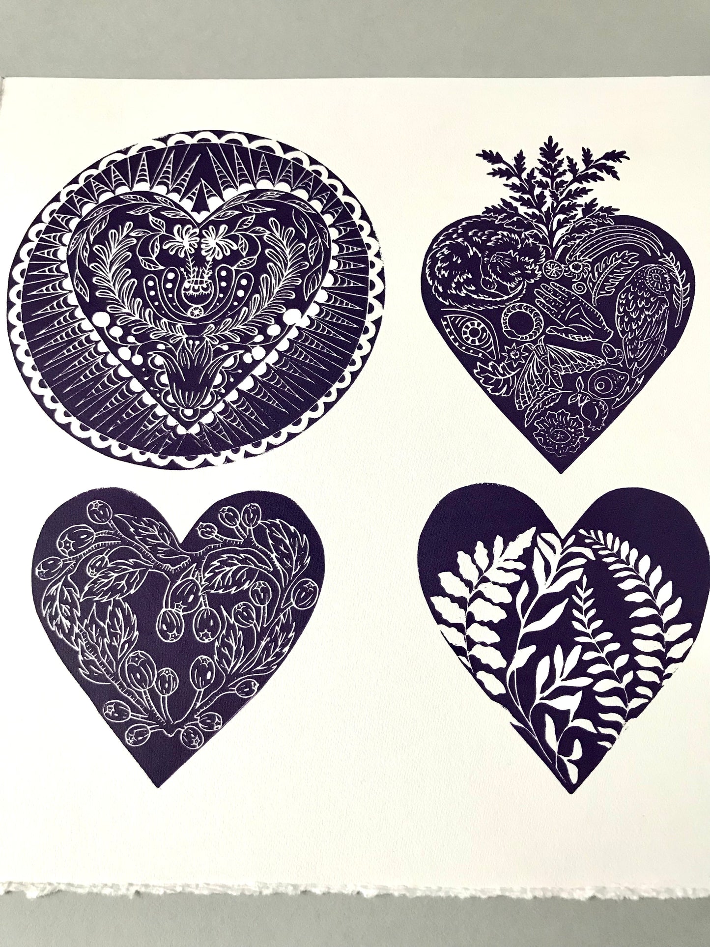 Devotion limited edition linoprint