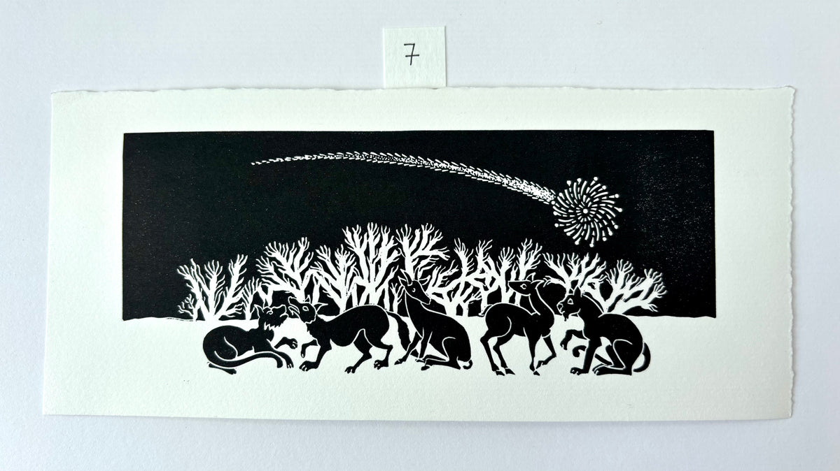 Super Seconds Festival listing: The Gathering limited edition linoprint