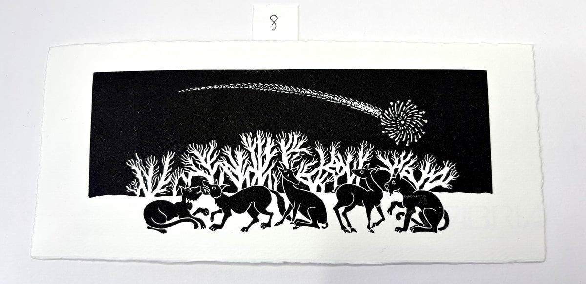 Super Seconds Festival listing: The Gathering limited edition linoprint