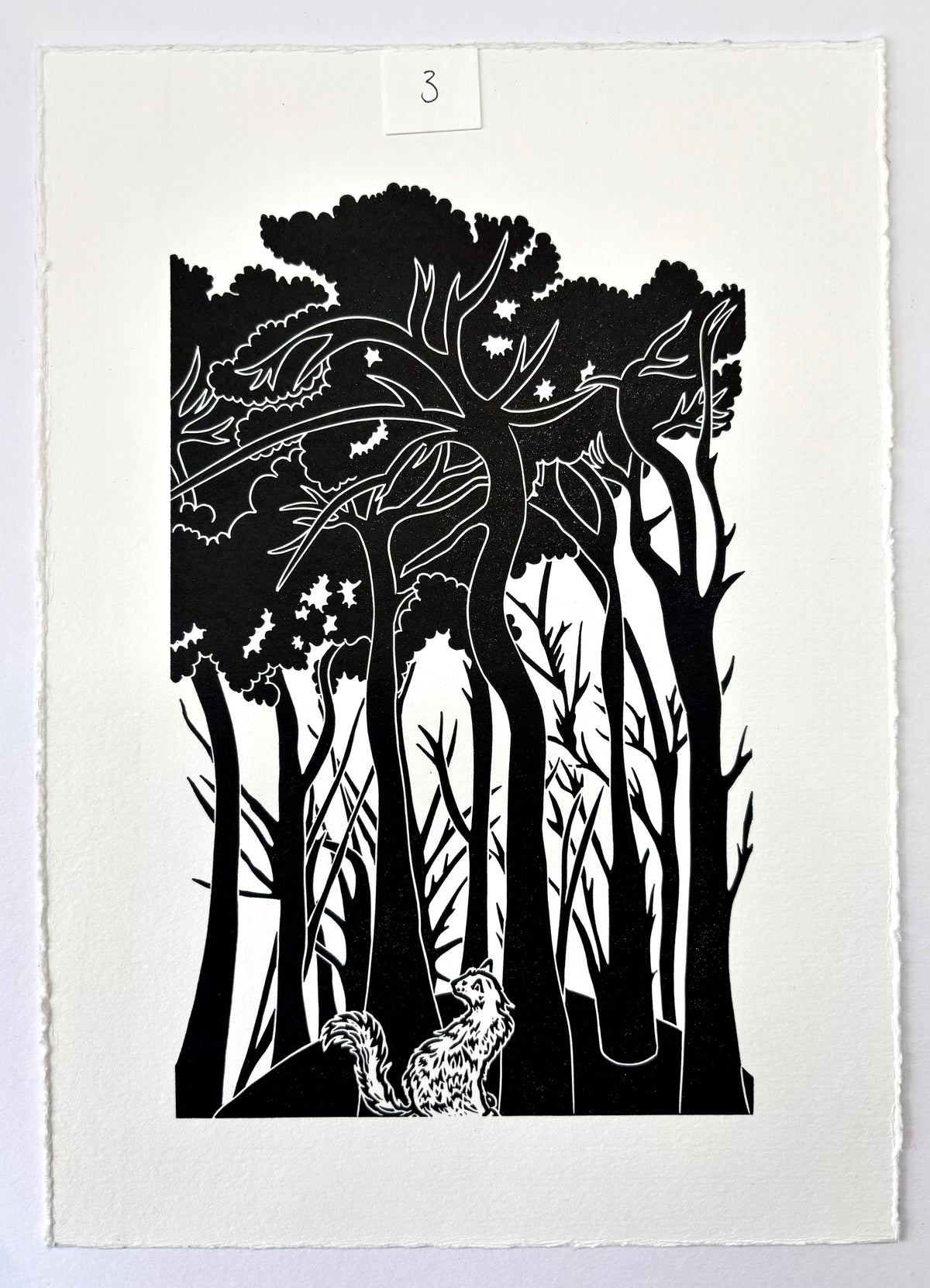 Super Seconds Festival Listing: Queen of the Tumulus limited edition linoprint