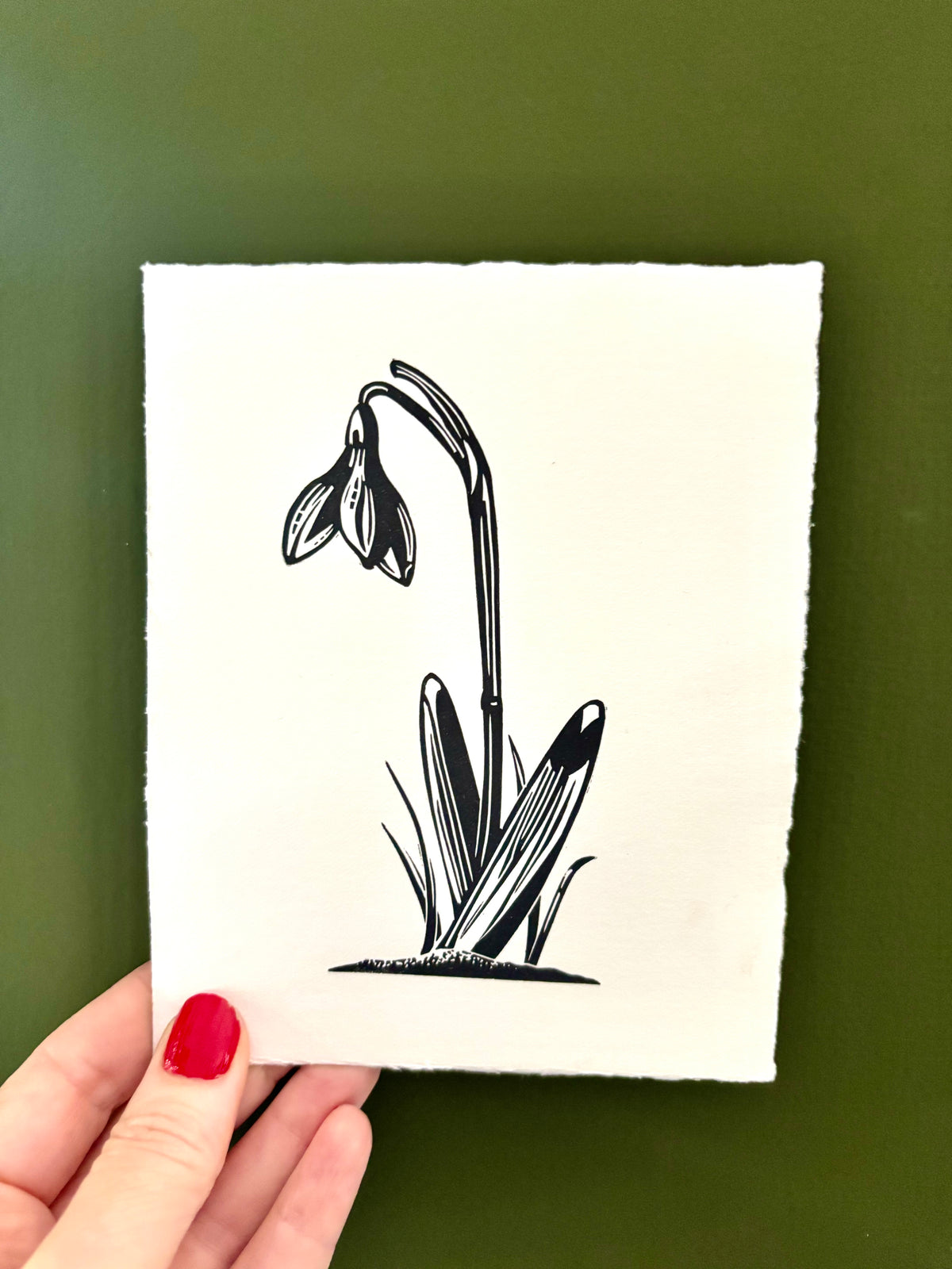 Super Seconds festival listing: 'Imbolc' linoprint
