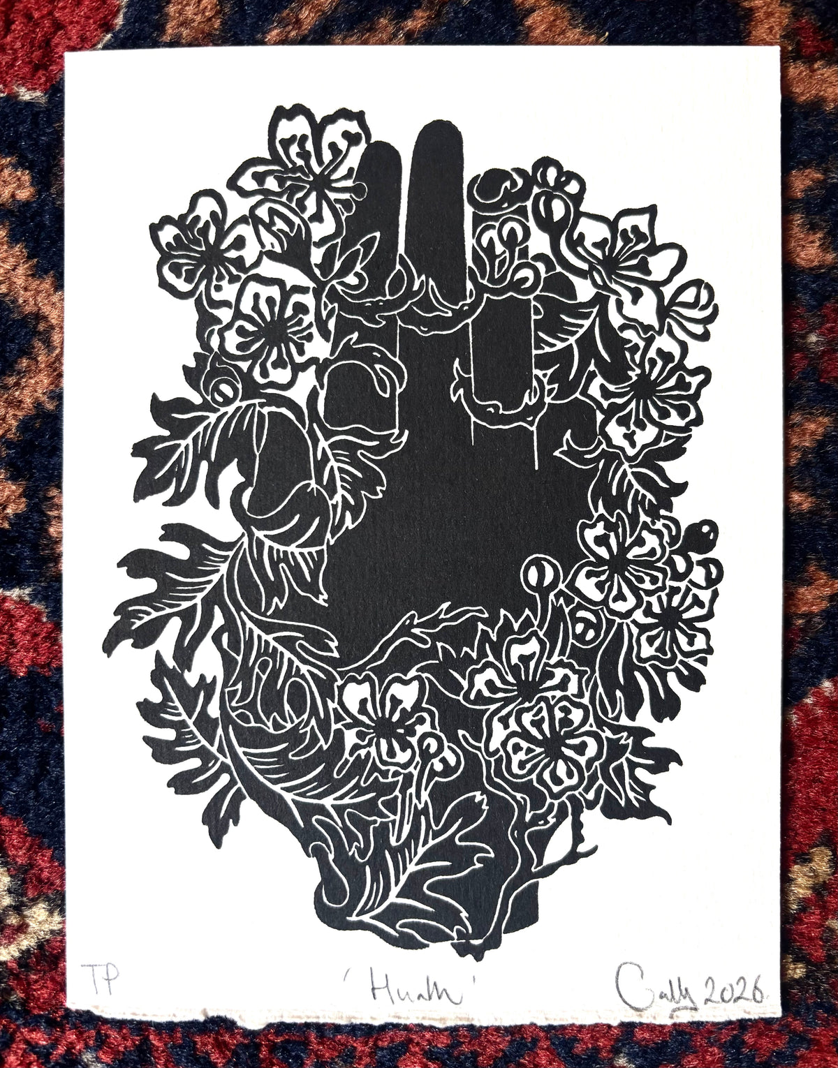 Super Seconds Festival listing: Huath limited edition linoprint