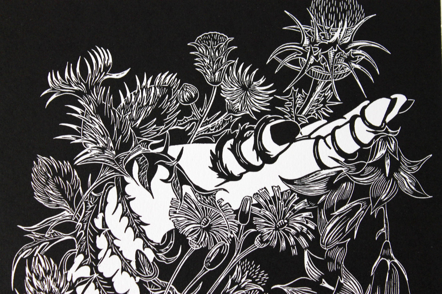 Cailleach Bheara limited edition linoprint