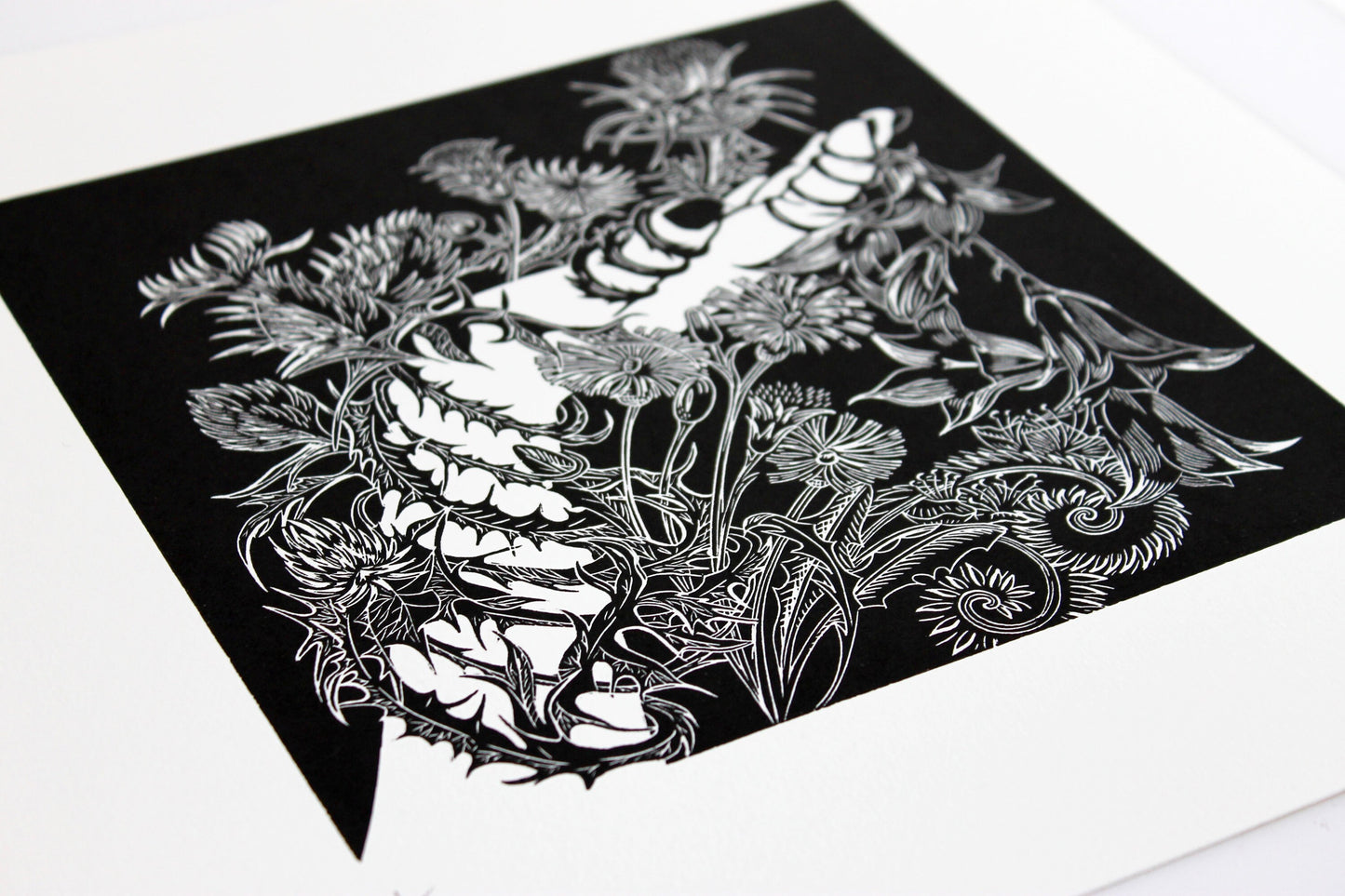 Cailleach Bheara limited edition linoprint