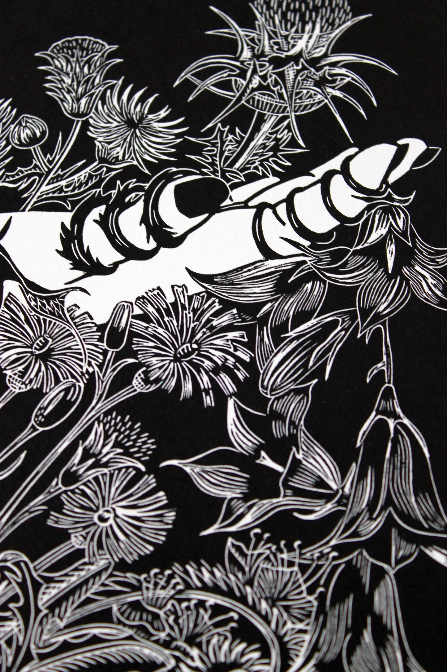 Cailleach Bheara limited edition linoprint