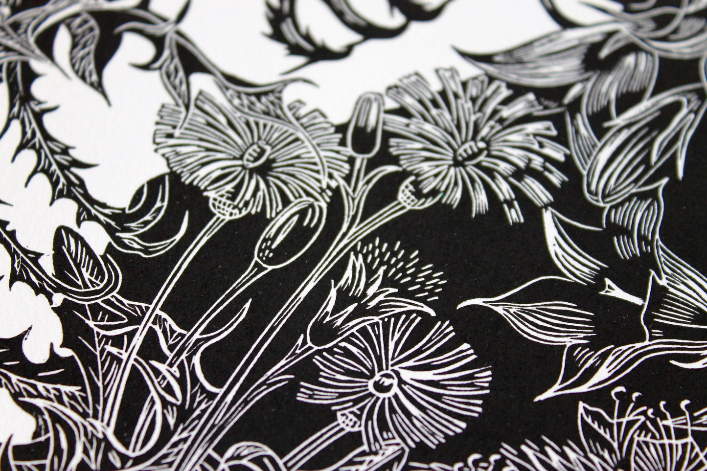 Cailleach Bheara limited edition linoprint