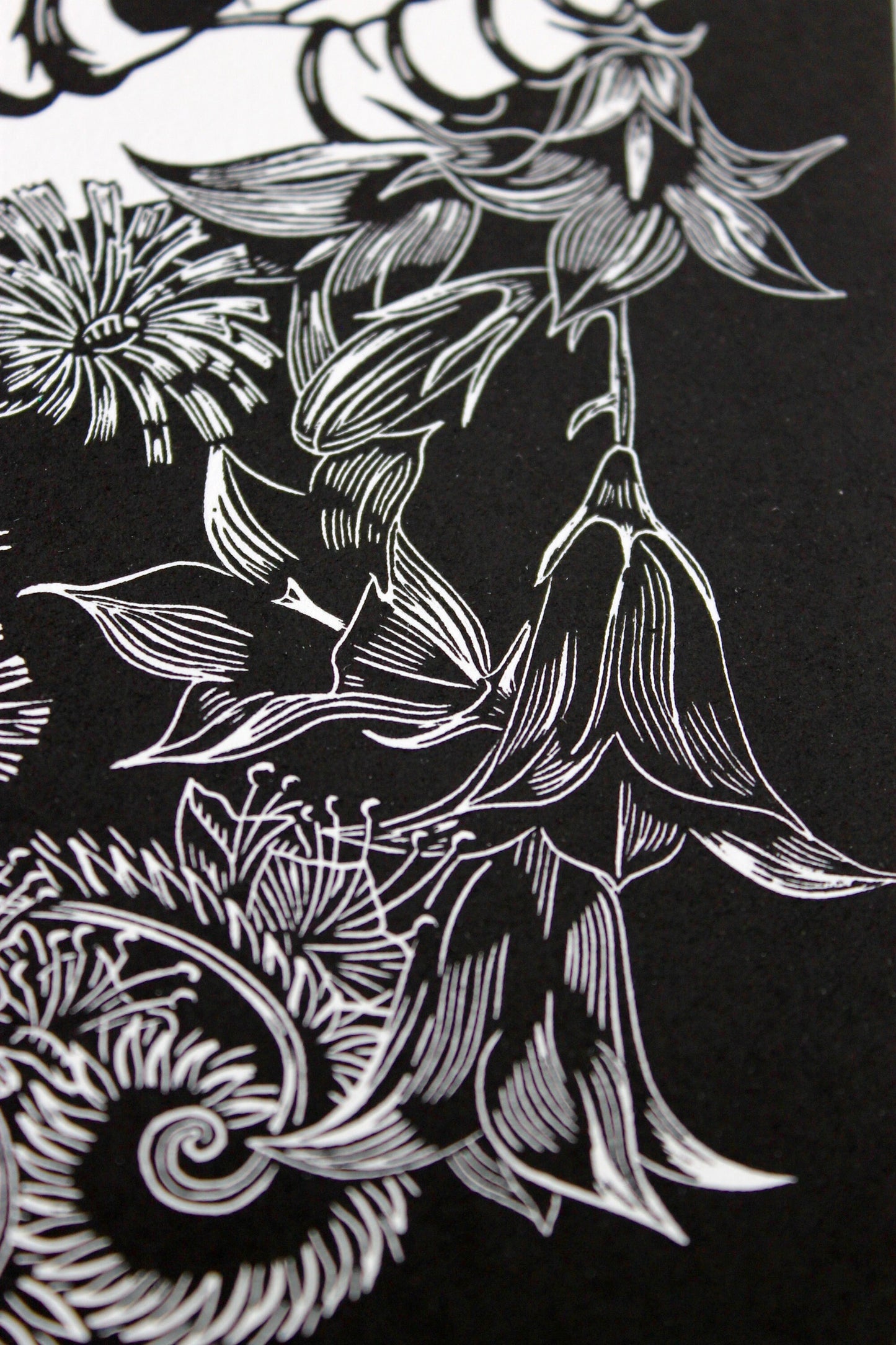 Cailleach Bheara limited edition linoprint