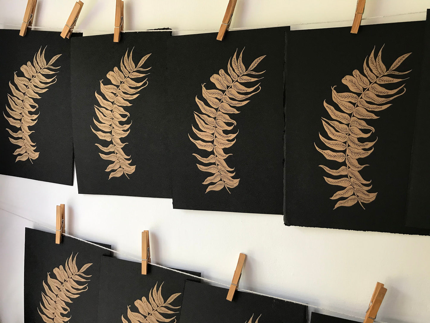 Fern limited edition linoprint