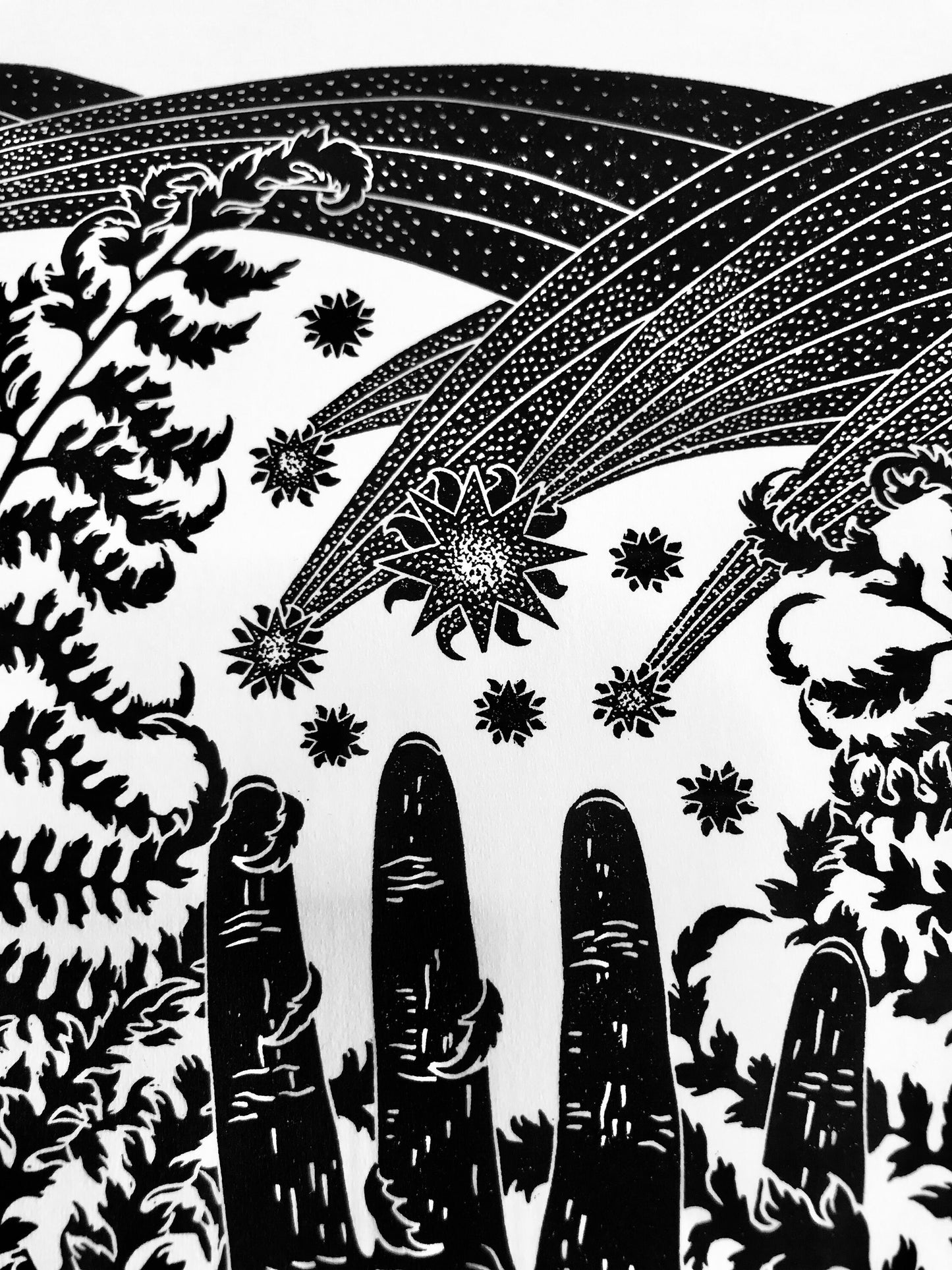 Cereus limited edition linoprint