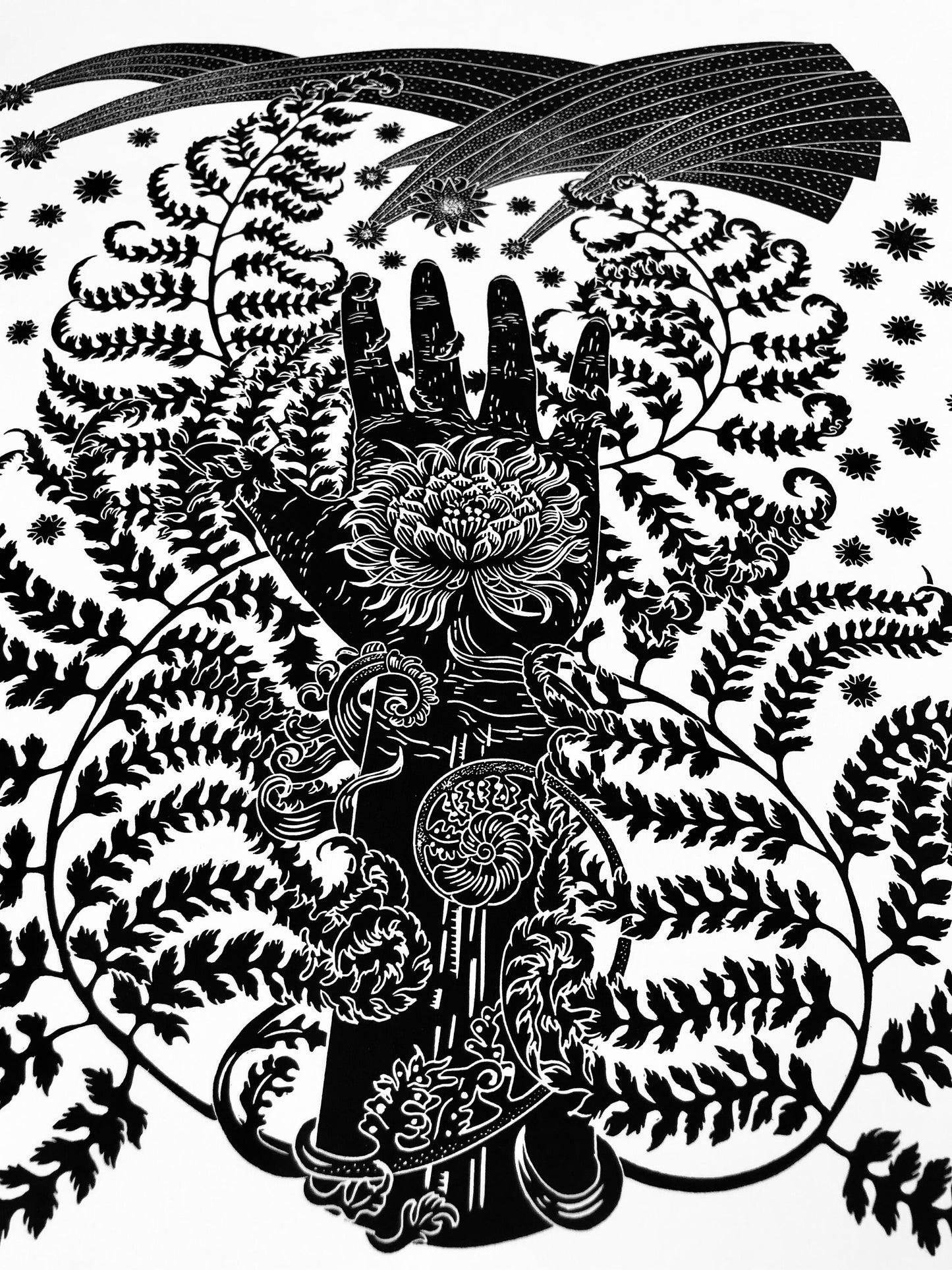 Cereus limited edition linoprint
