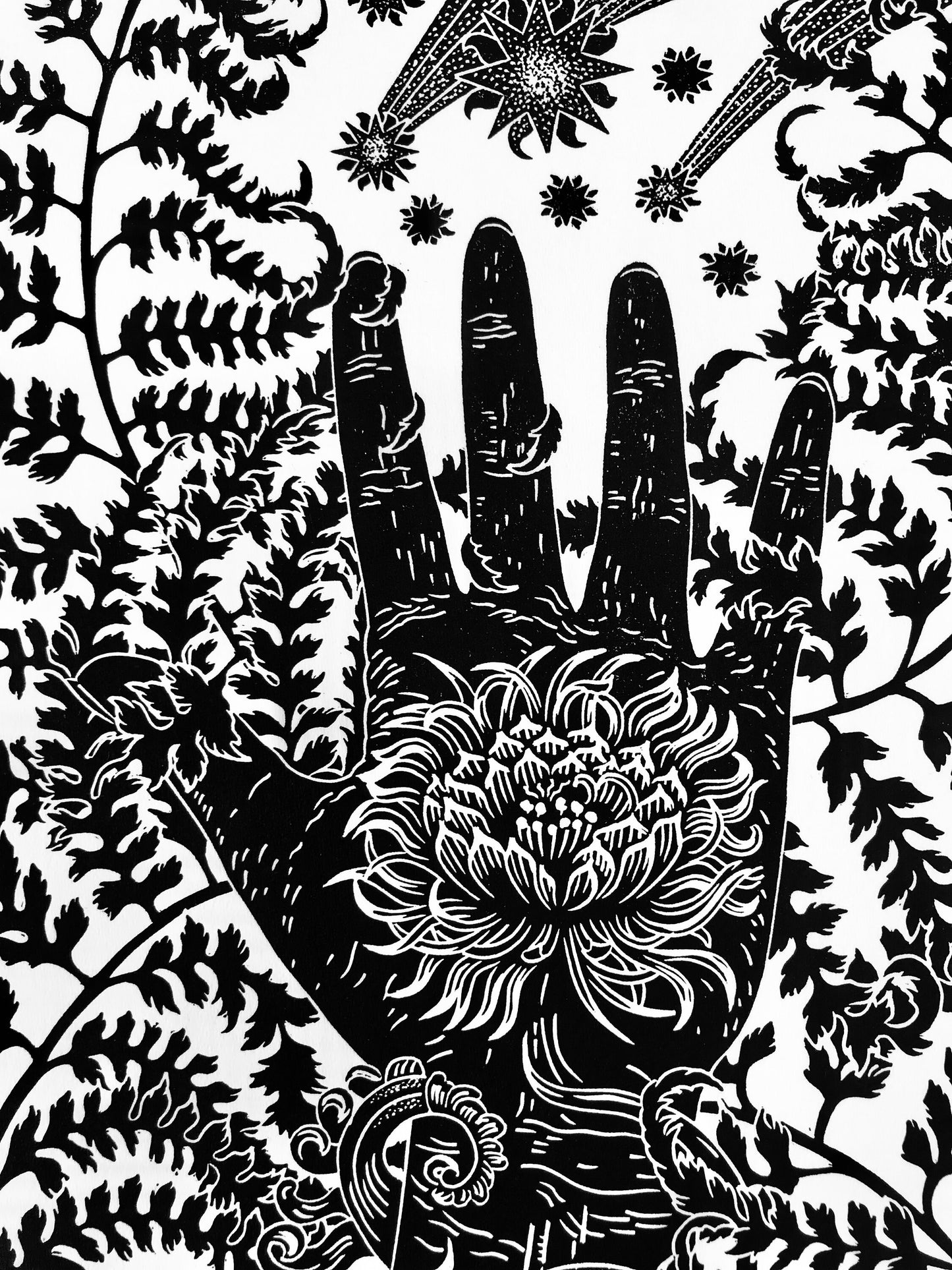 Cereus limited edition linoprint