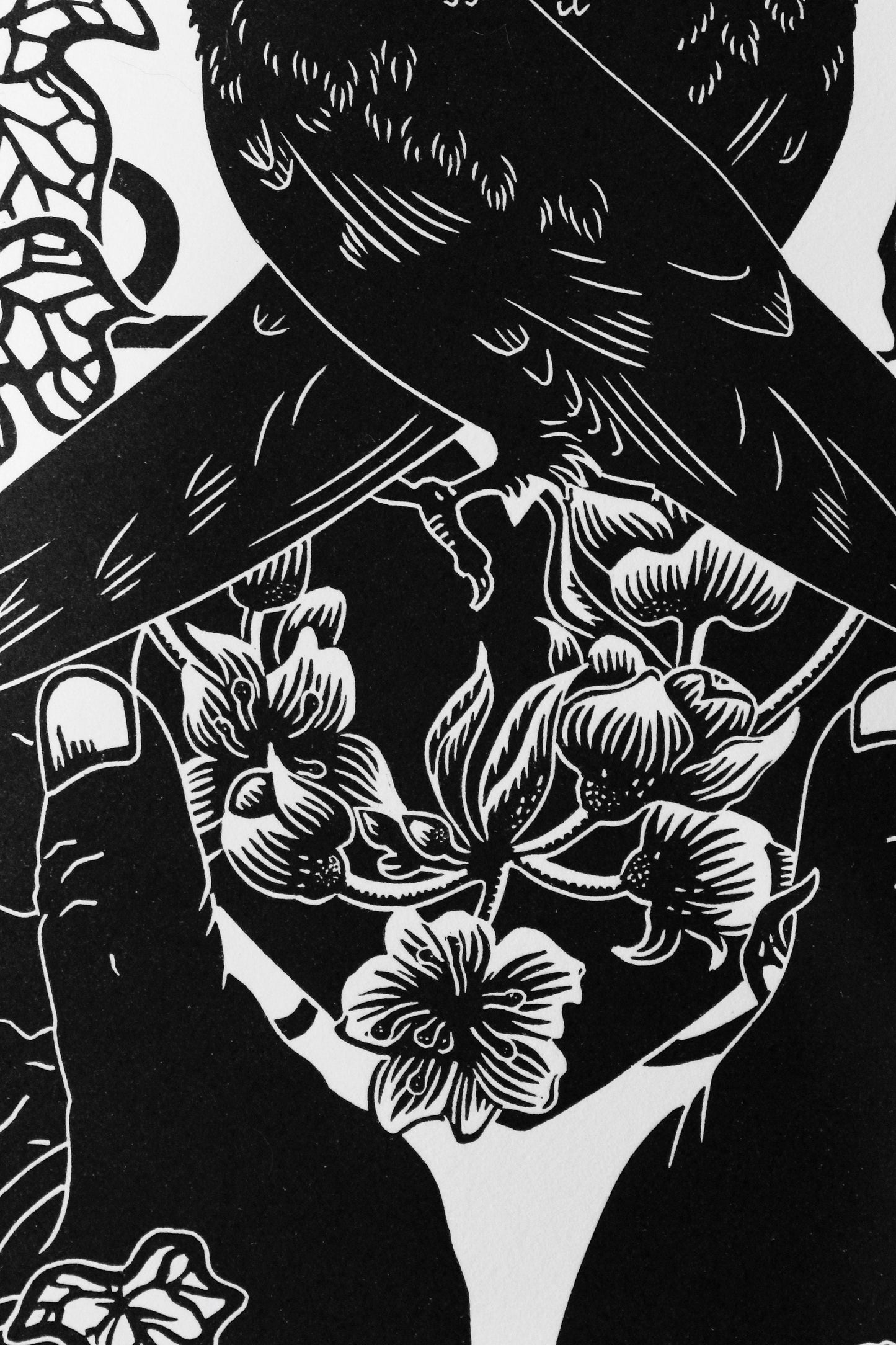 Cara M'anama limited edition linoprint