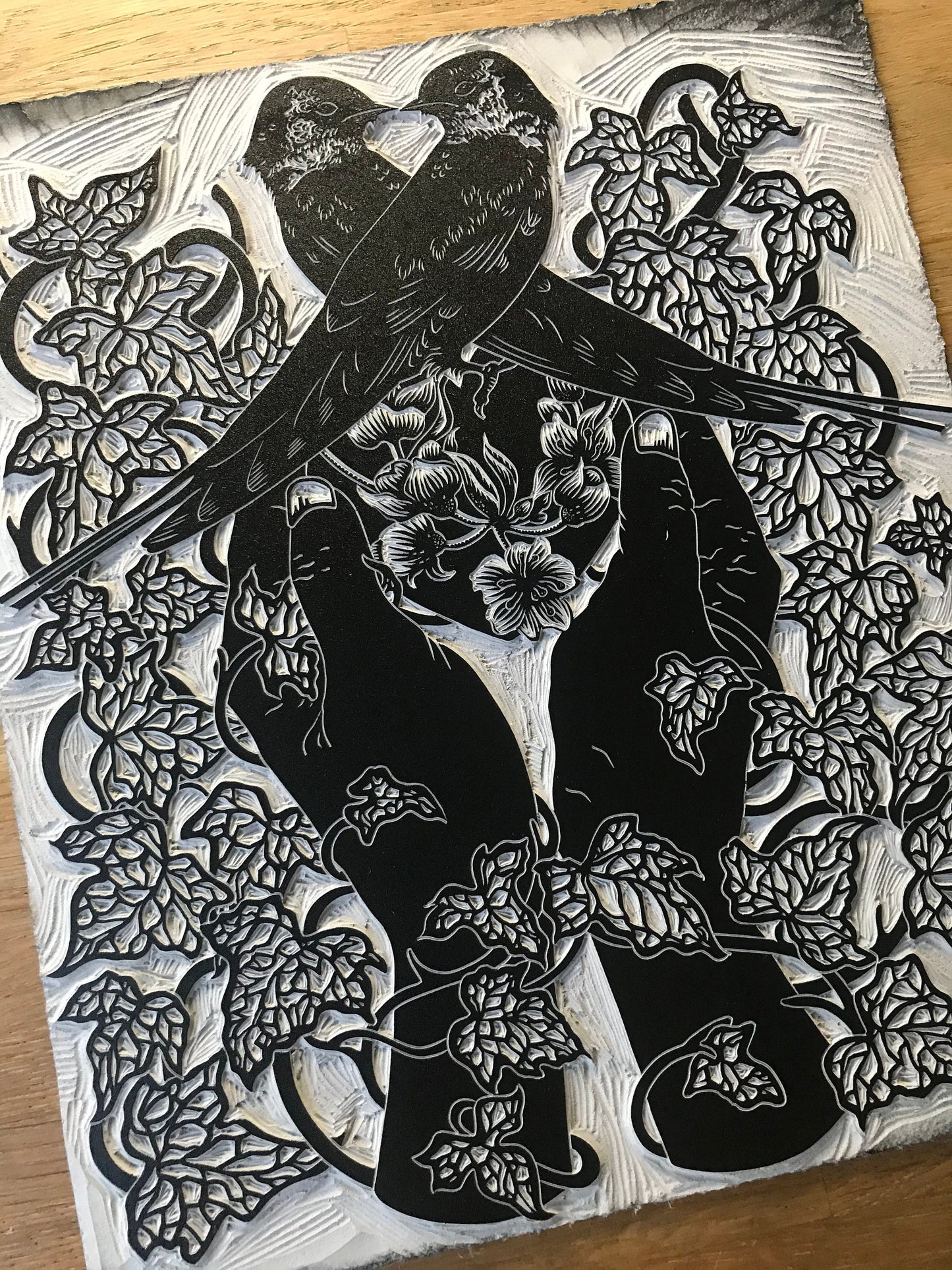Cara M'anama limited edition linoprint