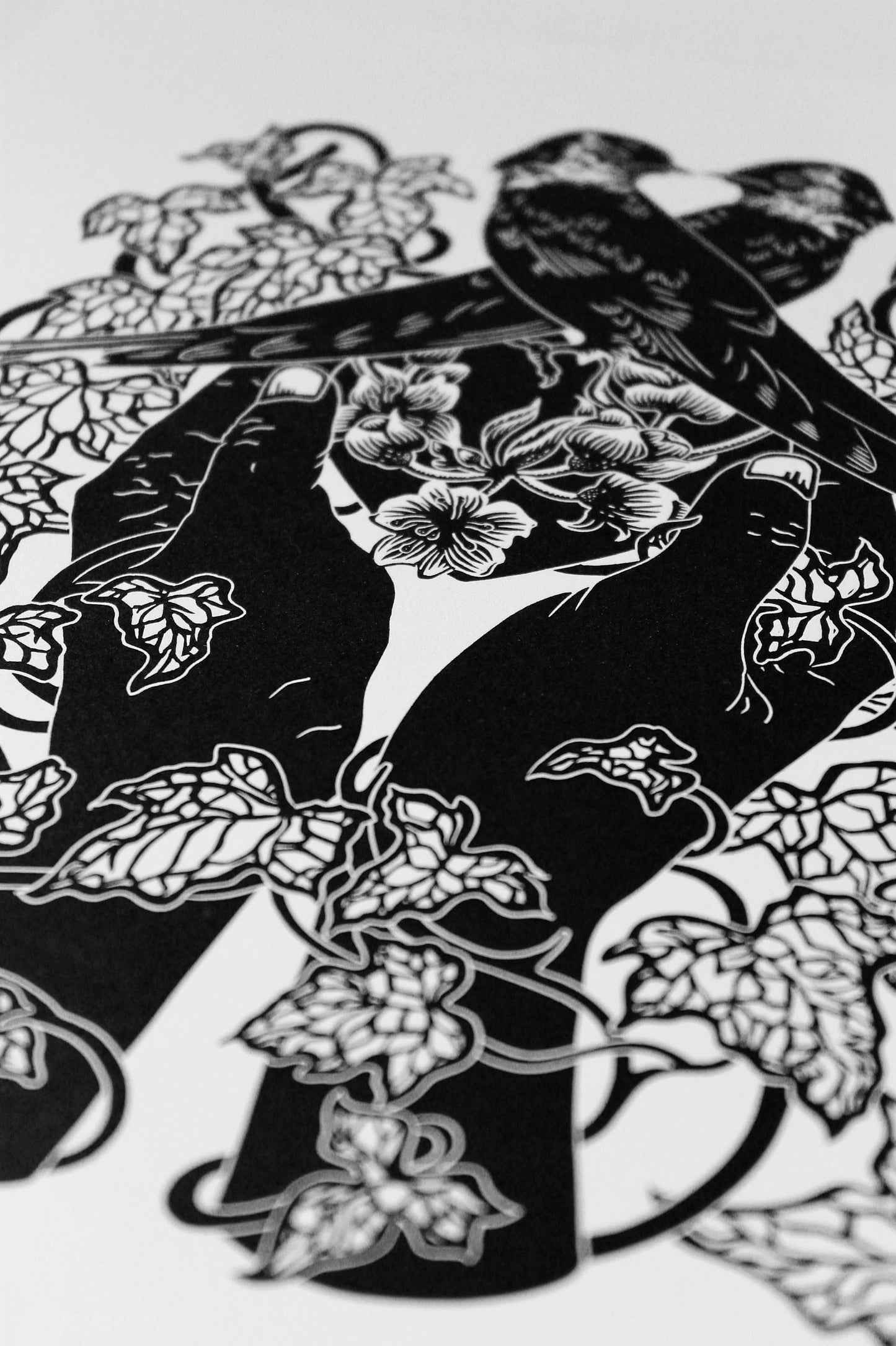Cara M'anama limited edition linoprint