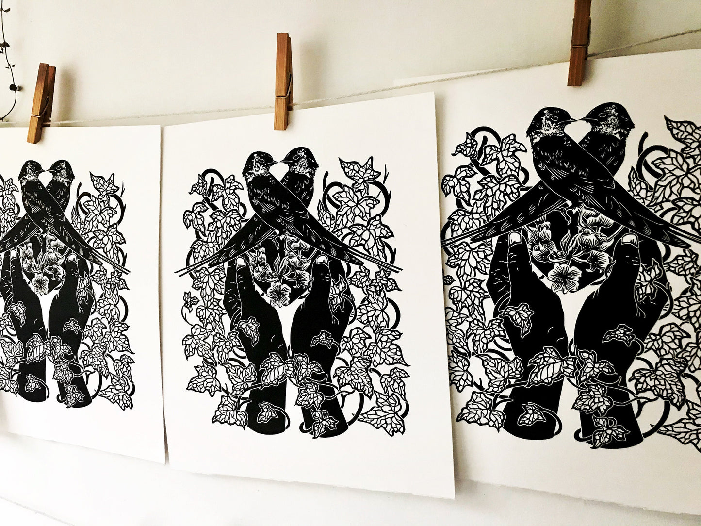 Cara M'anama limited edition linoprint