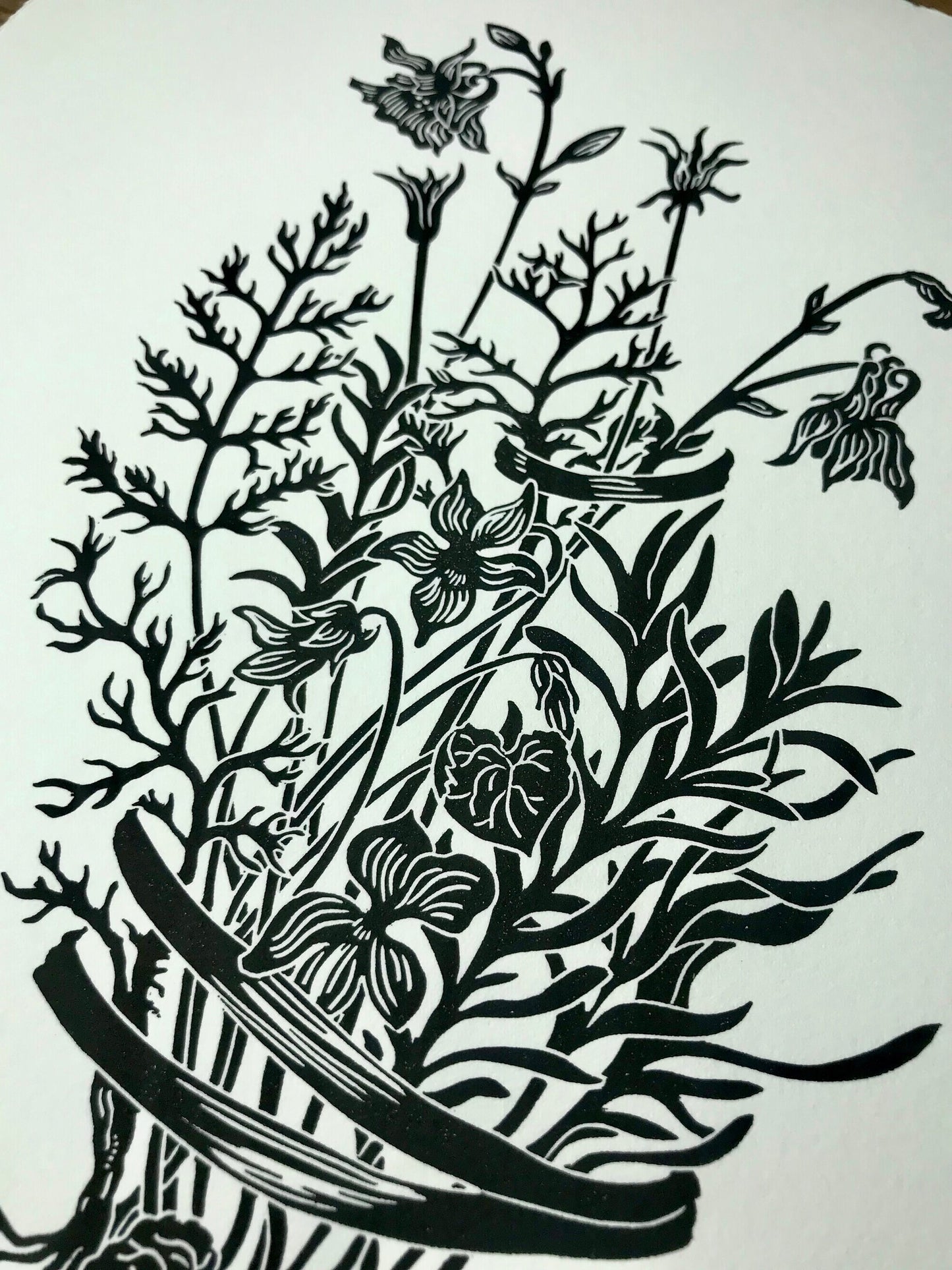 Hamnet Herbs limited edition linoprint