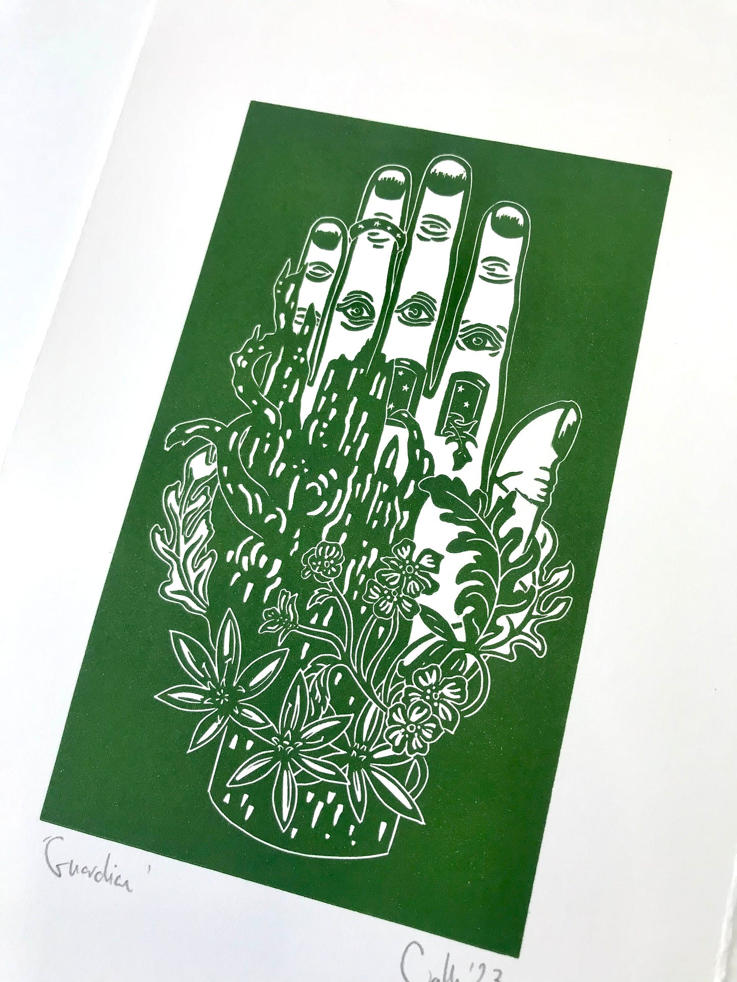 Guardian linoprint