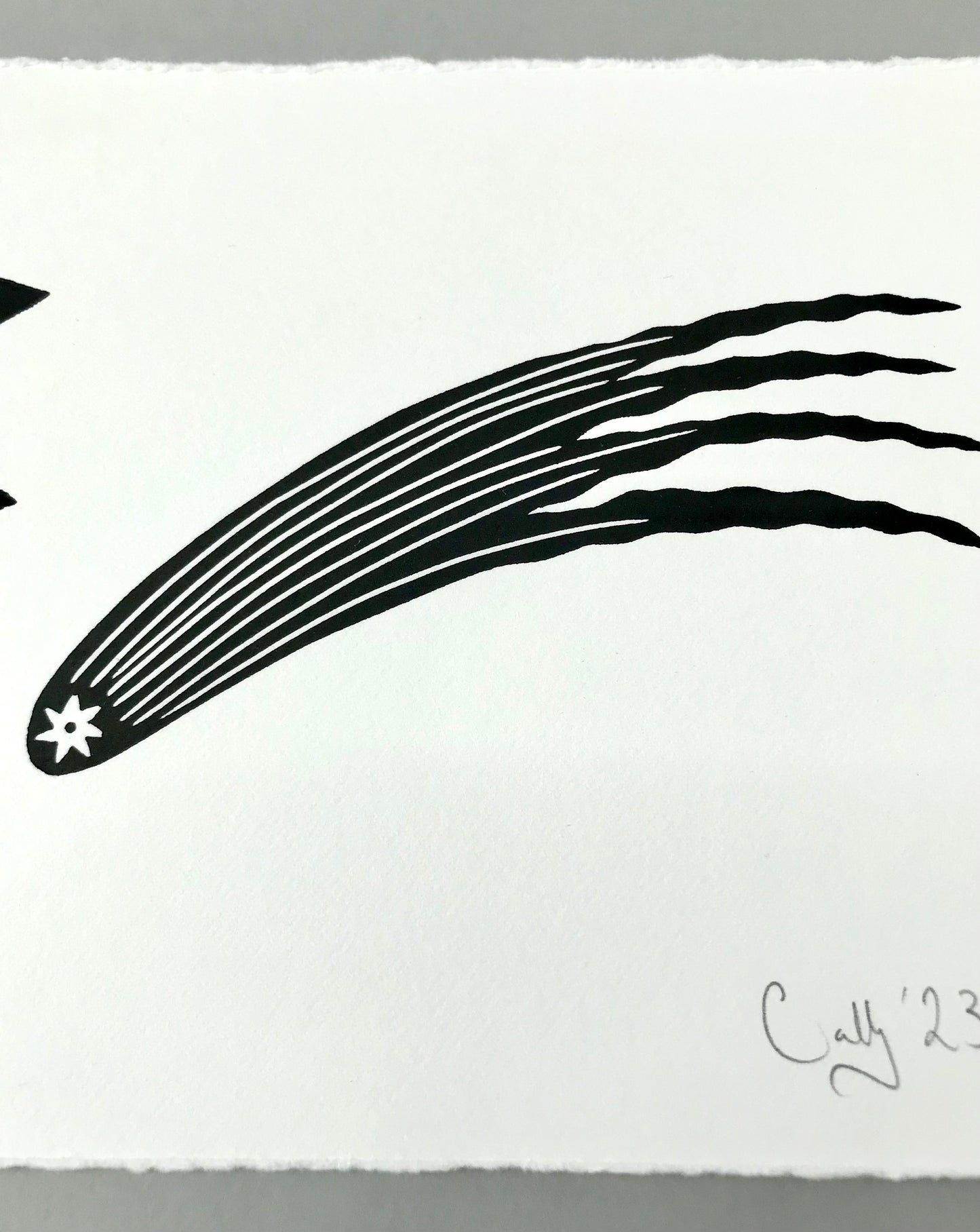 Sky Nymphs limited edition linoprint