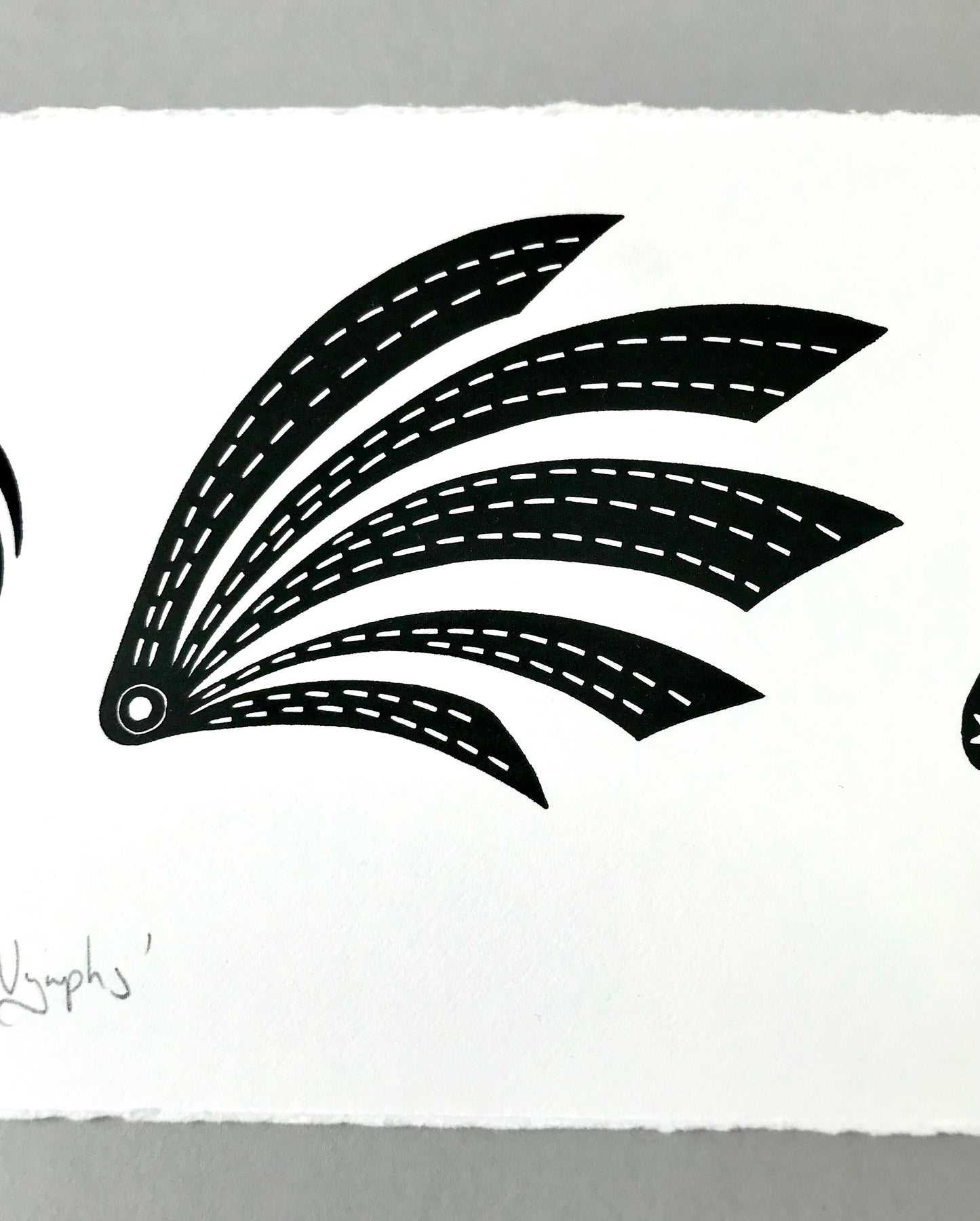 Sky Nymphs limited edition linoprint