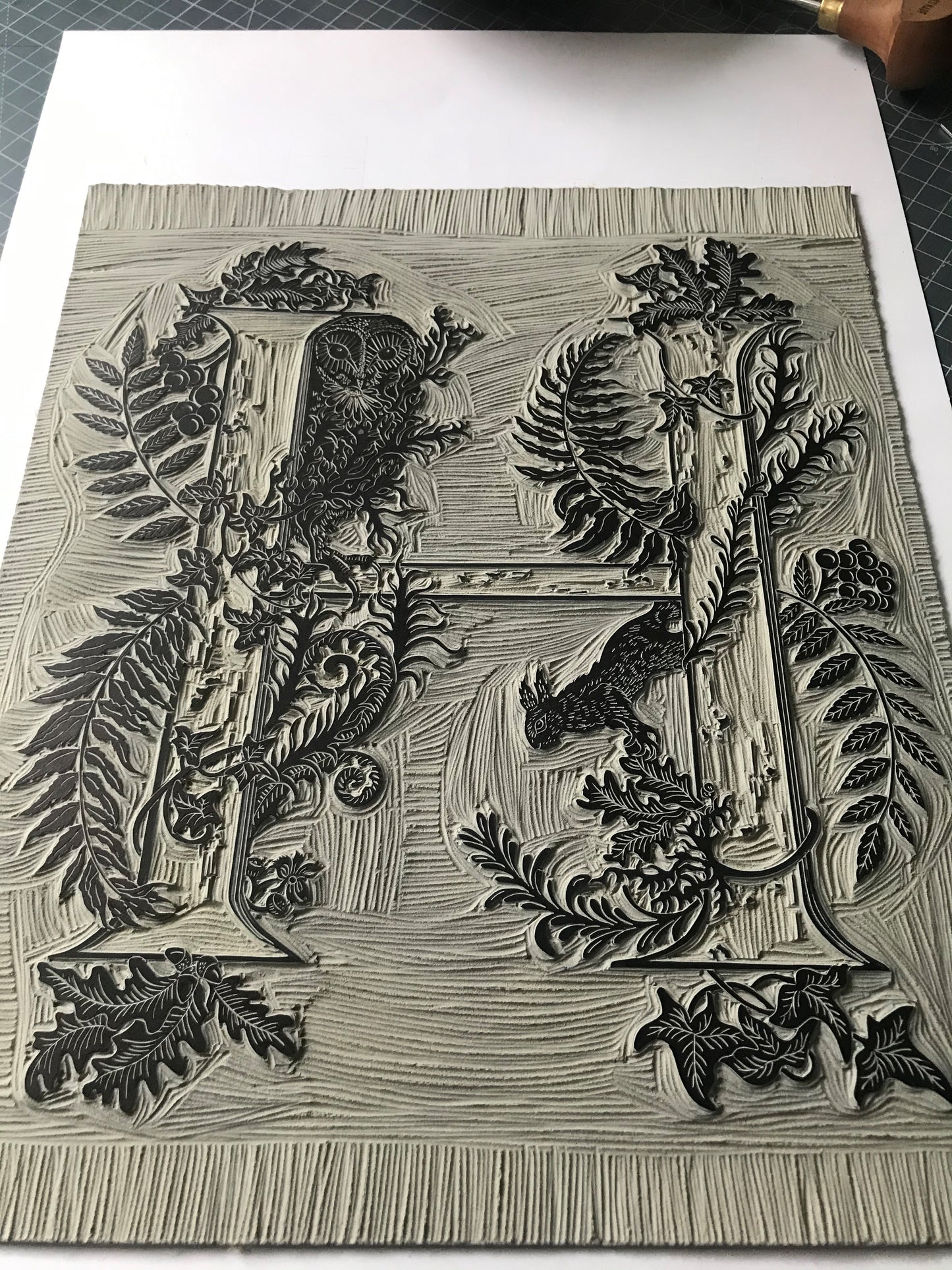 Hamnet very rare original linoprint (unframed)