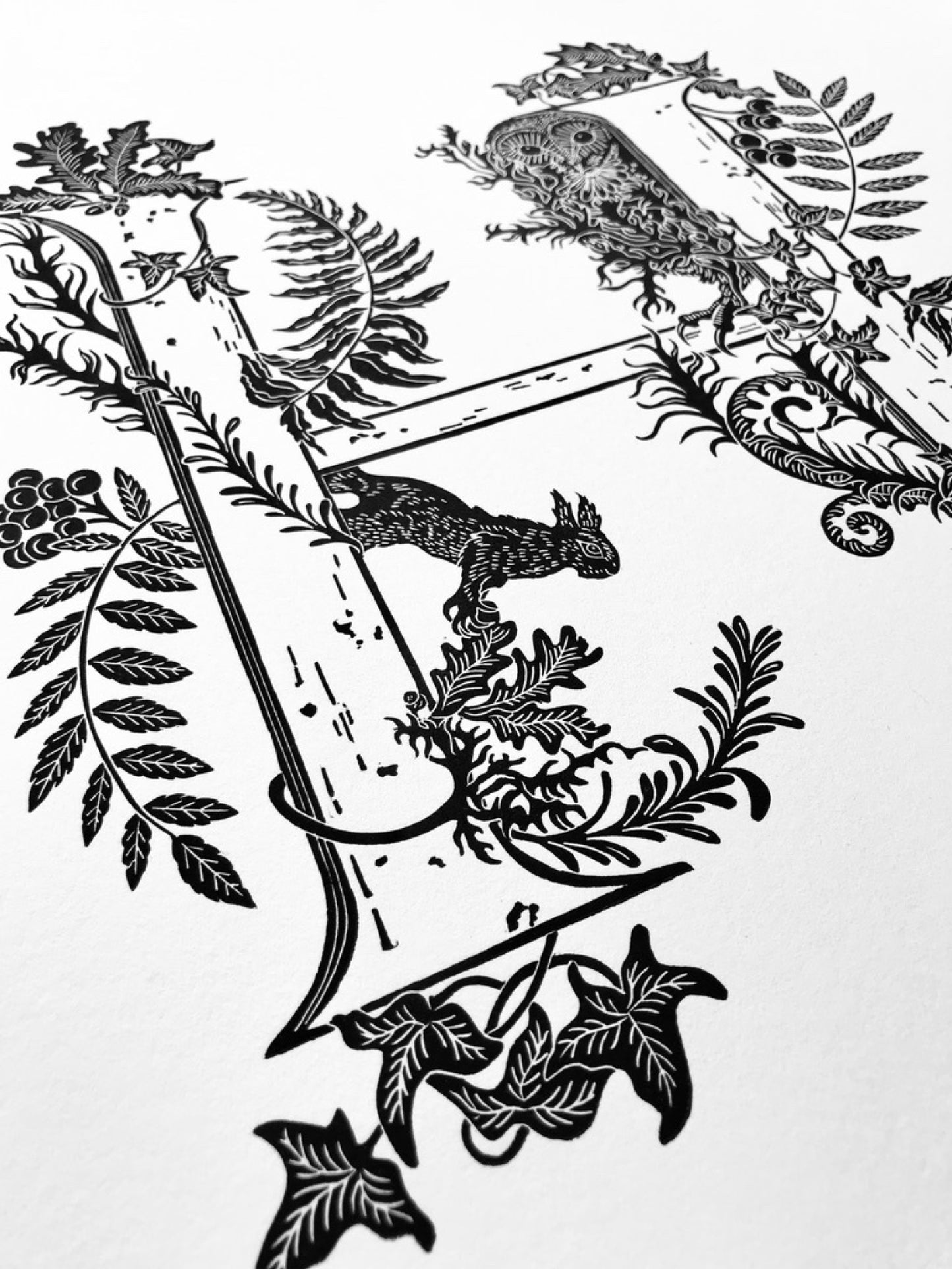 Hamnet very rare original linoprint (unframed)