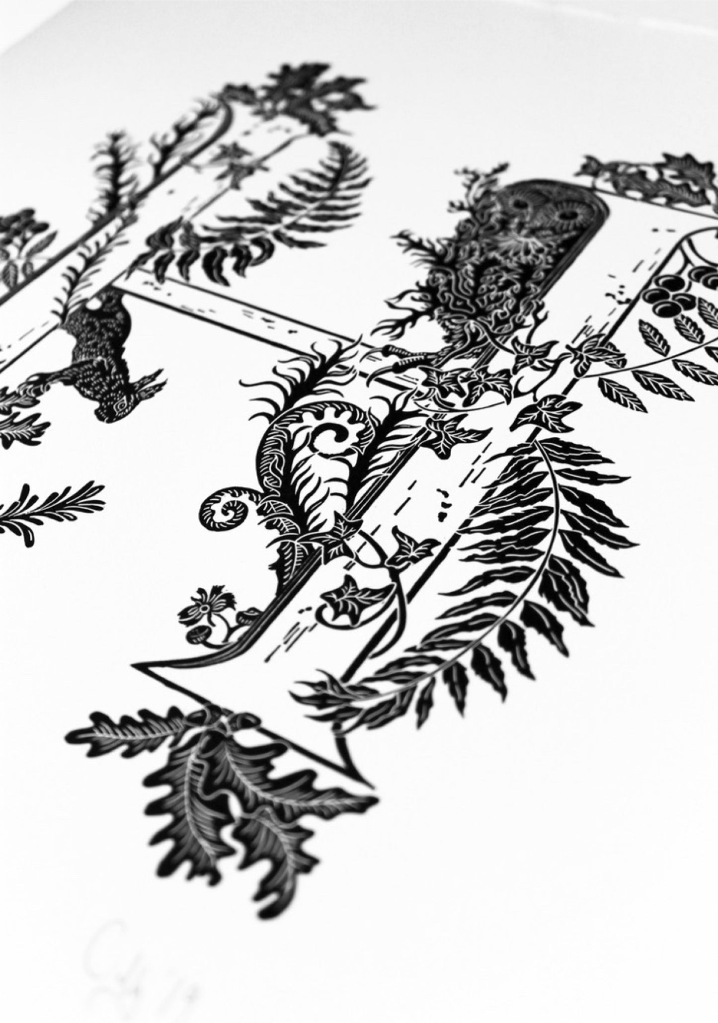 Hamnet very rare original linoprint (unframed)