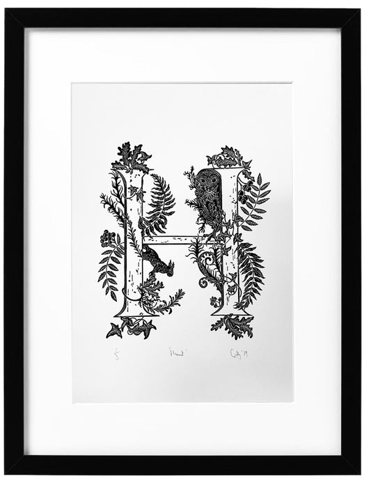 Hamnet very rare original linoprint (unframed)