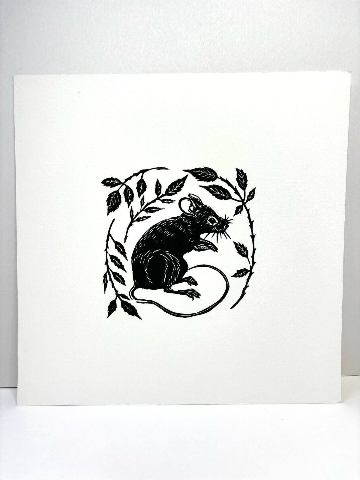 Super Seconds Festival listing: Mouse linoprint
