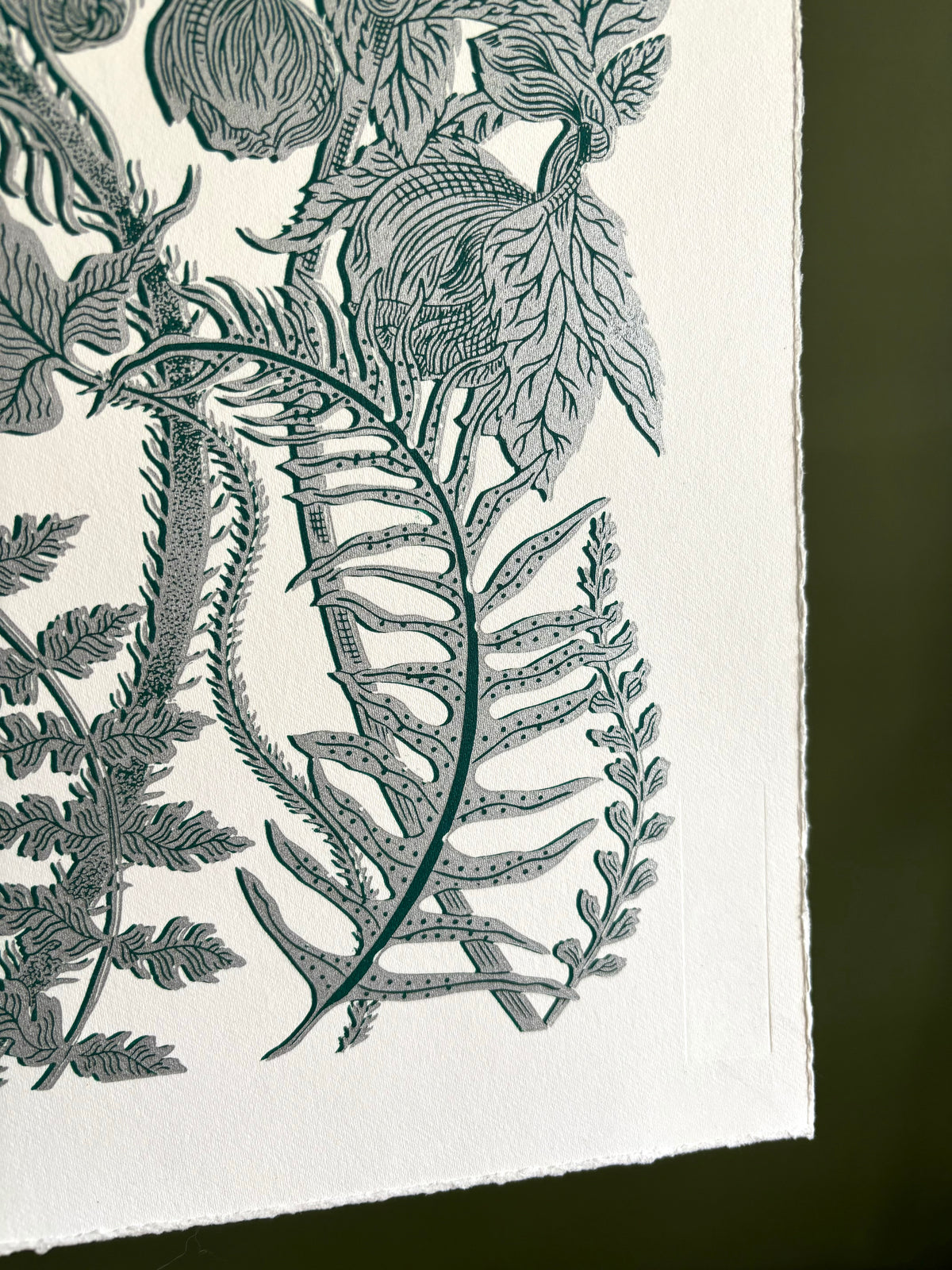 Super Seconds Festival listing: Wintering two colour linoprint