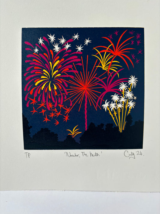 Super Seconds Festival listing: November, the Heath limited edition linoprint