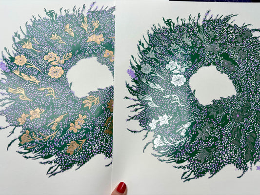 Heathen limited edition linoprint