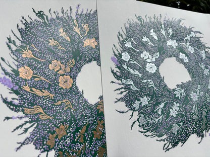 Heathen limited edition linoprint